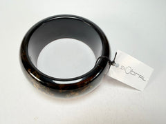 Sobral - Metalique Orlando "PB34" Black & Gold Resin Solid Bangle ( 000000 )