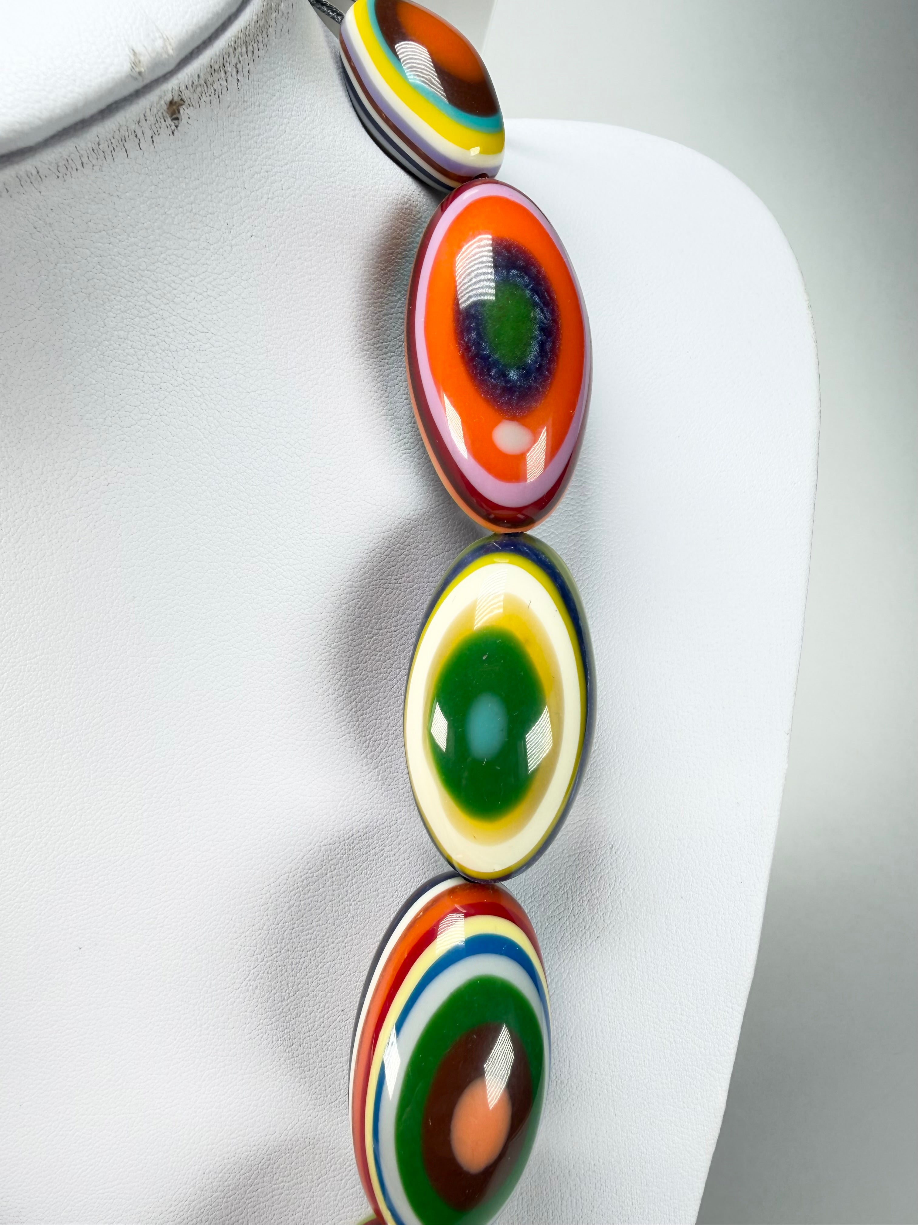Sobral - Pop Art "Andy" Resin Necklace ( 005465 )