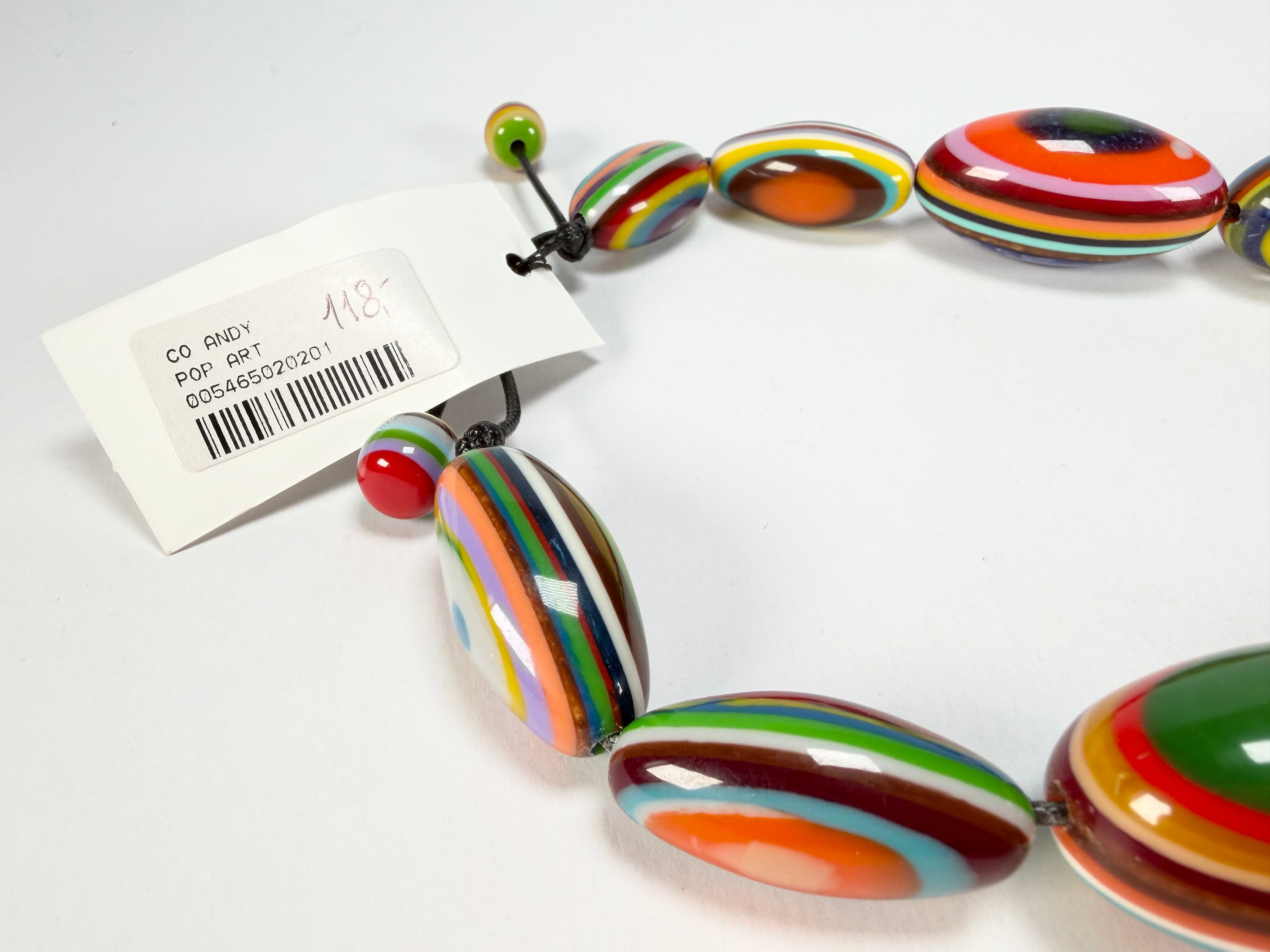 Sobral - Pop Art "Andy" Resin Necklace ( 005465 )