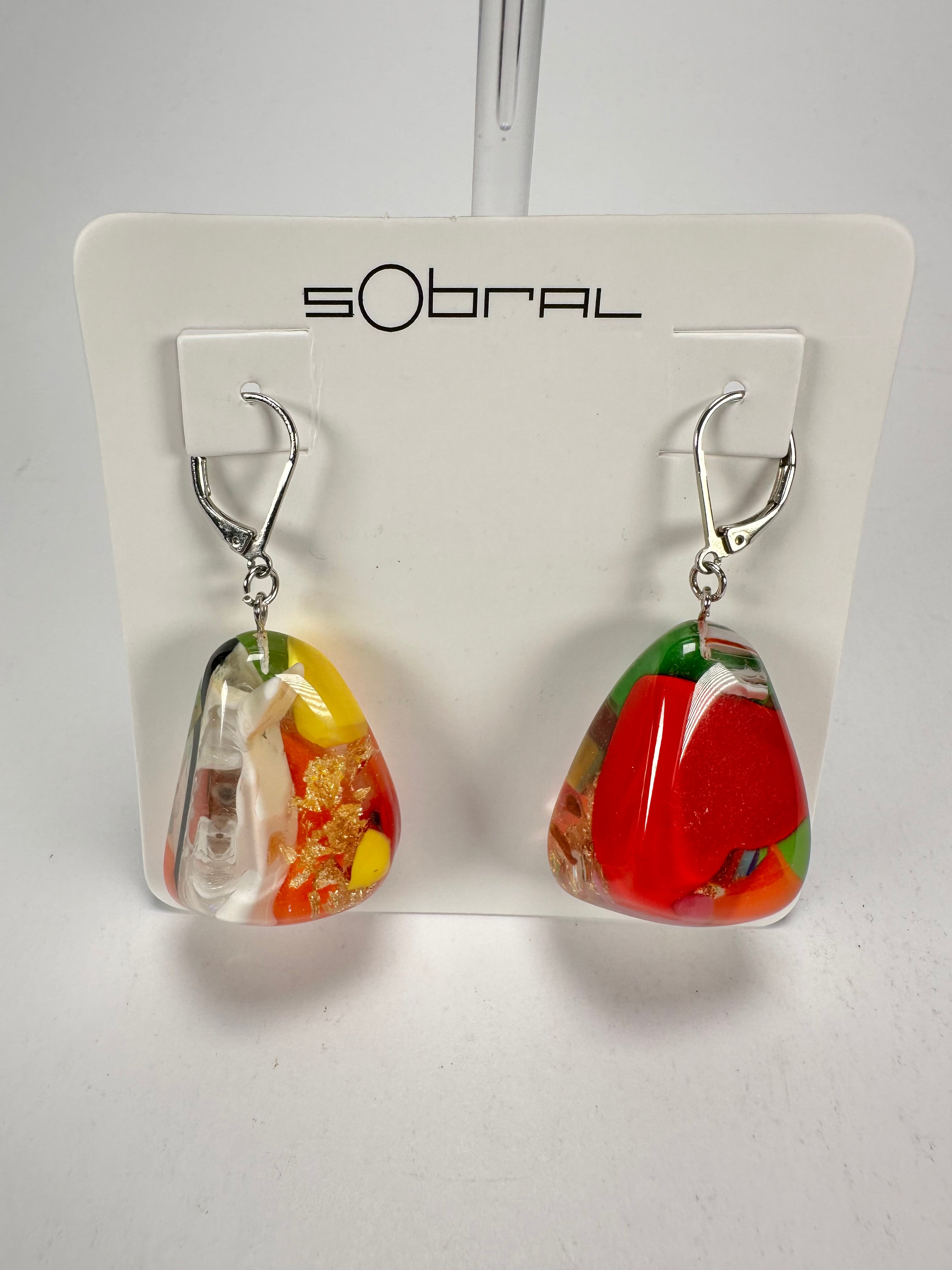Sobral - Past Present "Gloria" Resin Earrings ( 003260 )