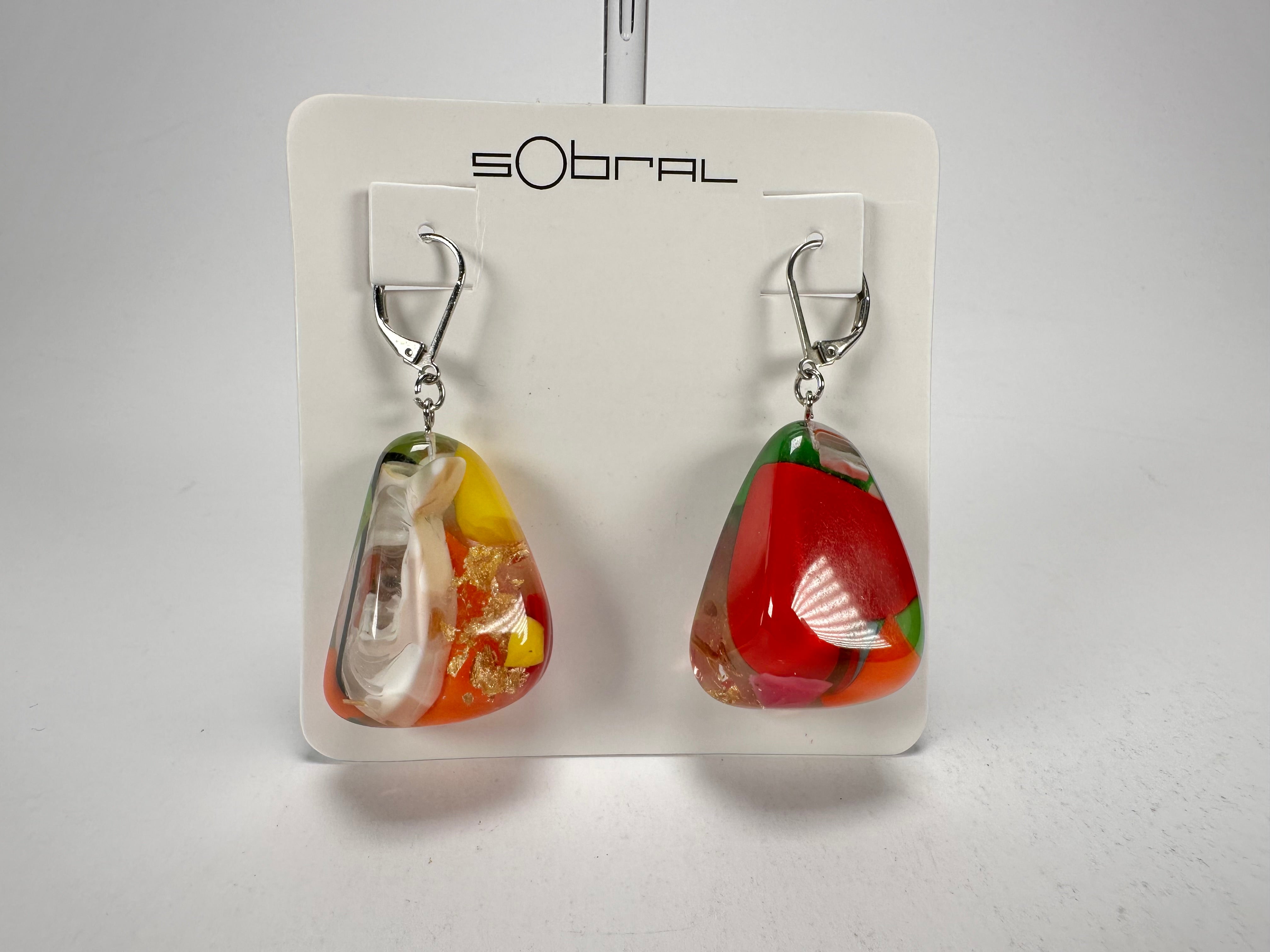 Sobral - Past Present "Gloria" Resin Earrings ( 003260 )