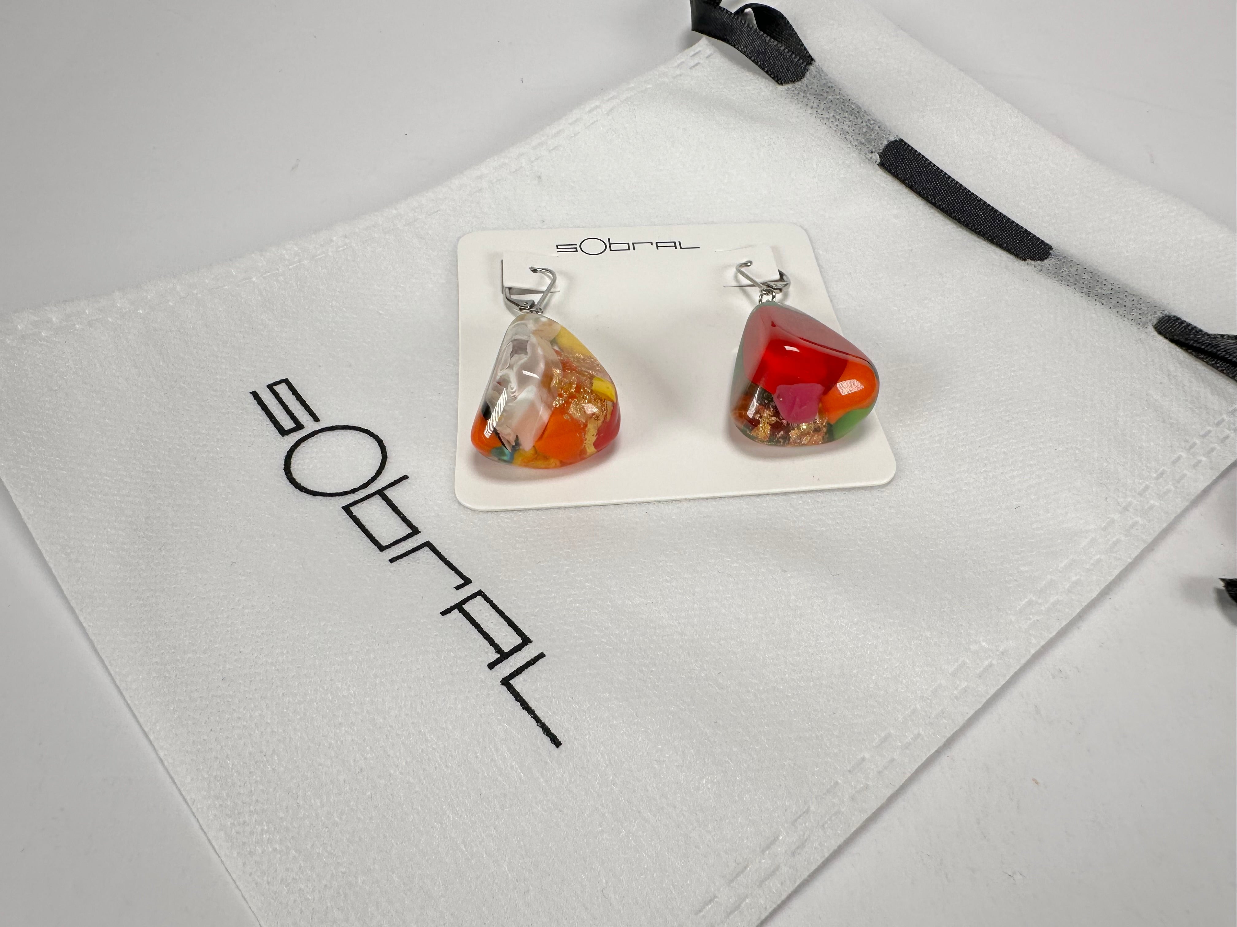 Sobral - Past Present "Gloria" Resin Earrings ( 003260 )