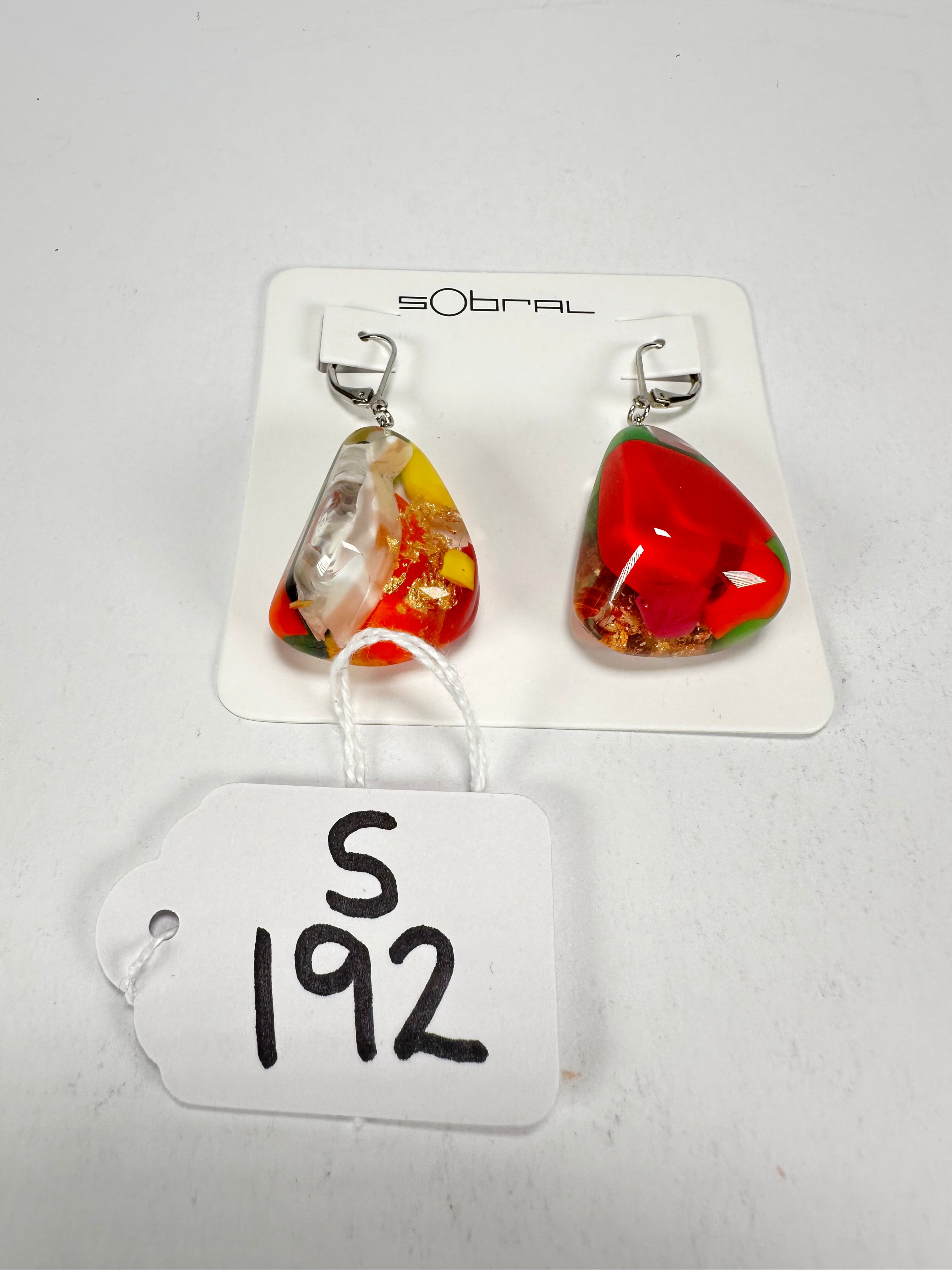 Sobral - Past Present "Gloria" Resin Earrings ( 003260 )