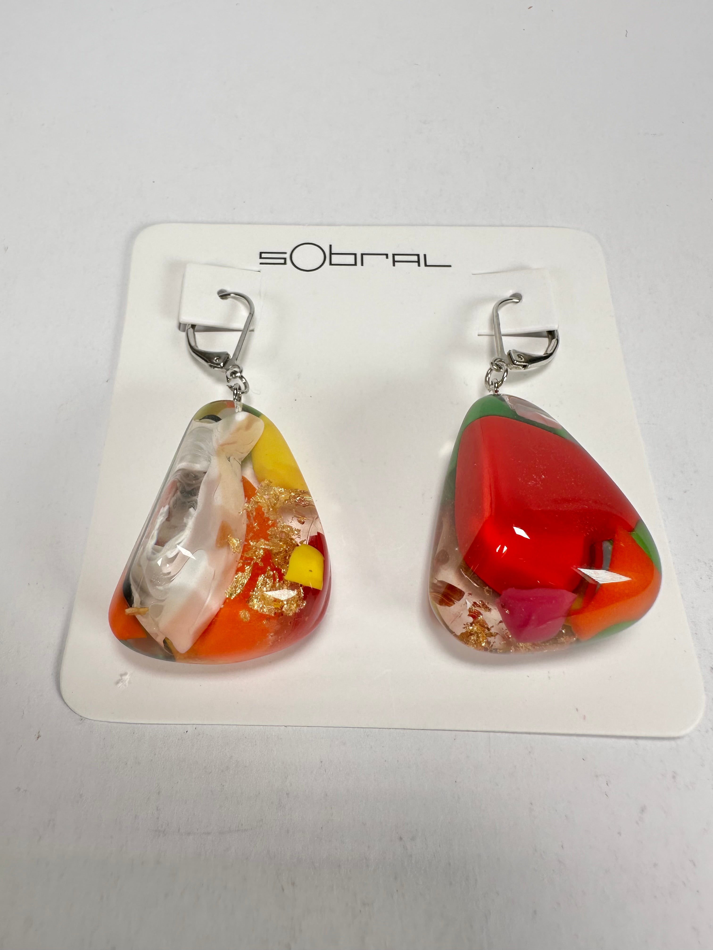 Sobral - Past Present "Gloria" Resin Earrings ( 003260 )