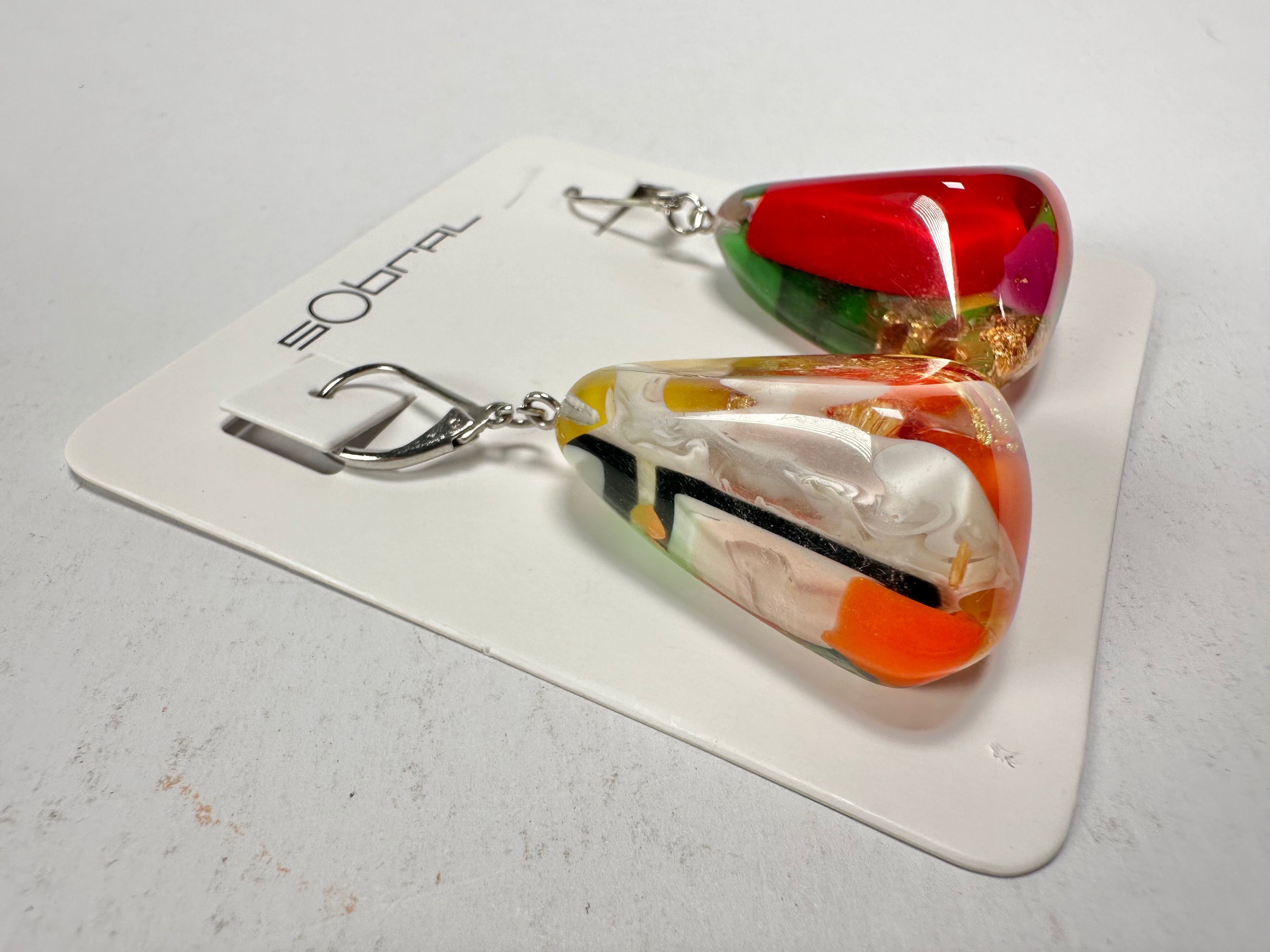 Sobral - Past Present "Gloria" Resin Earrings ( 003260 )