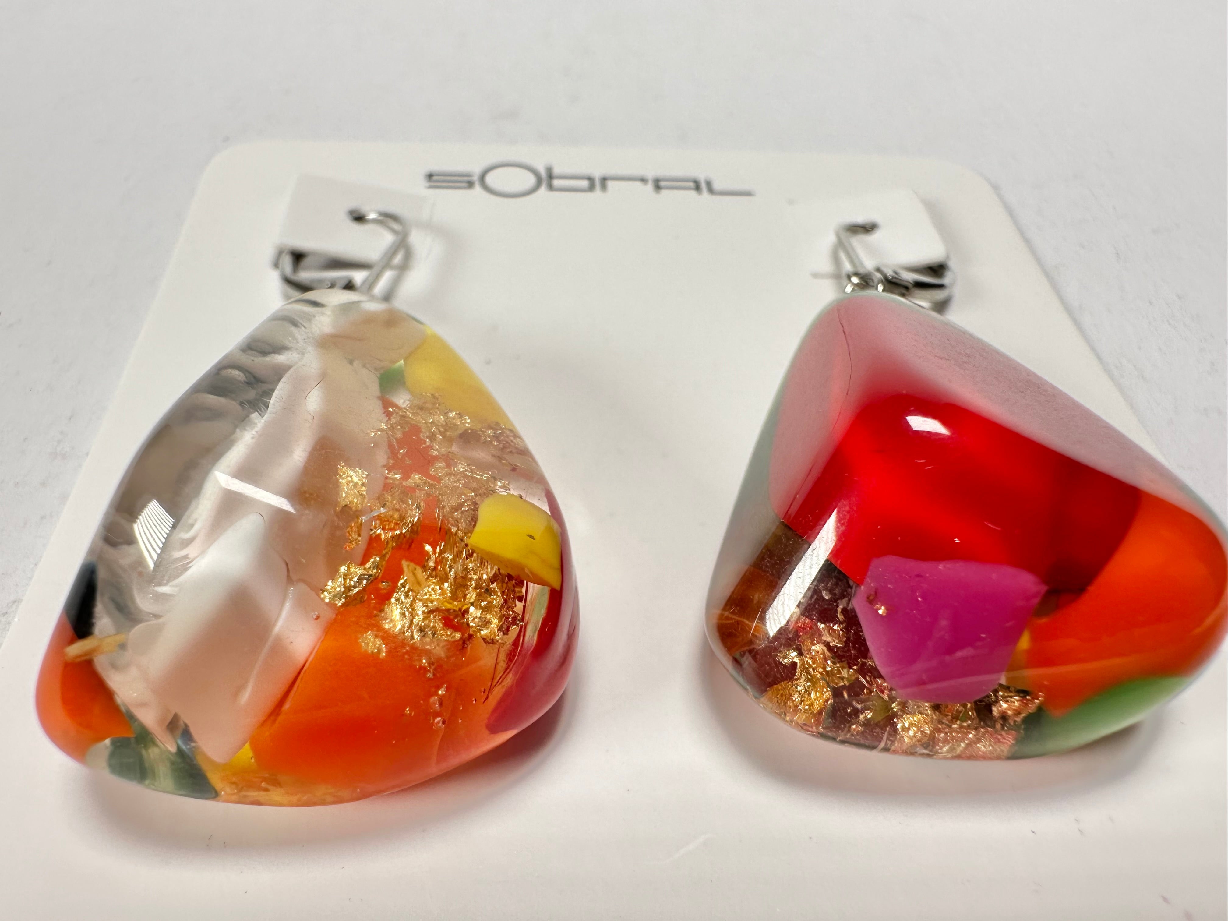 Sobral - Past Present "Gloria" Resin Earrings ( 003260 )