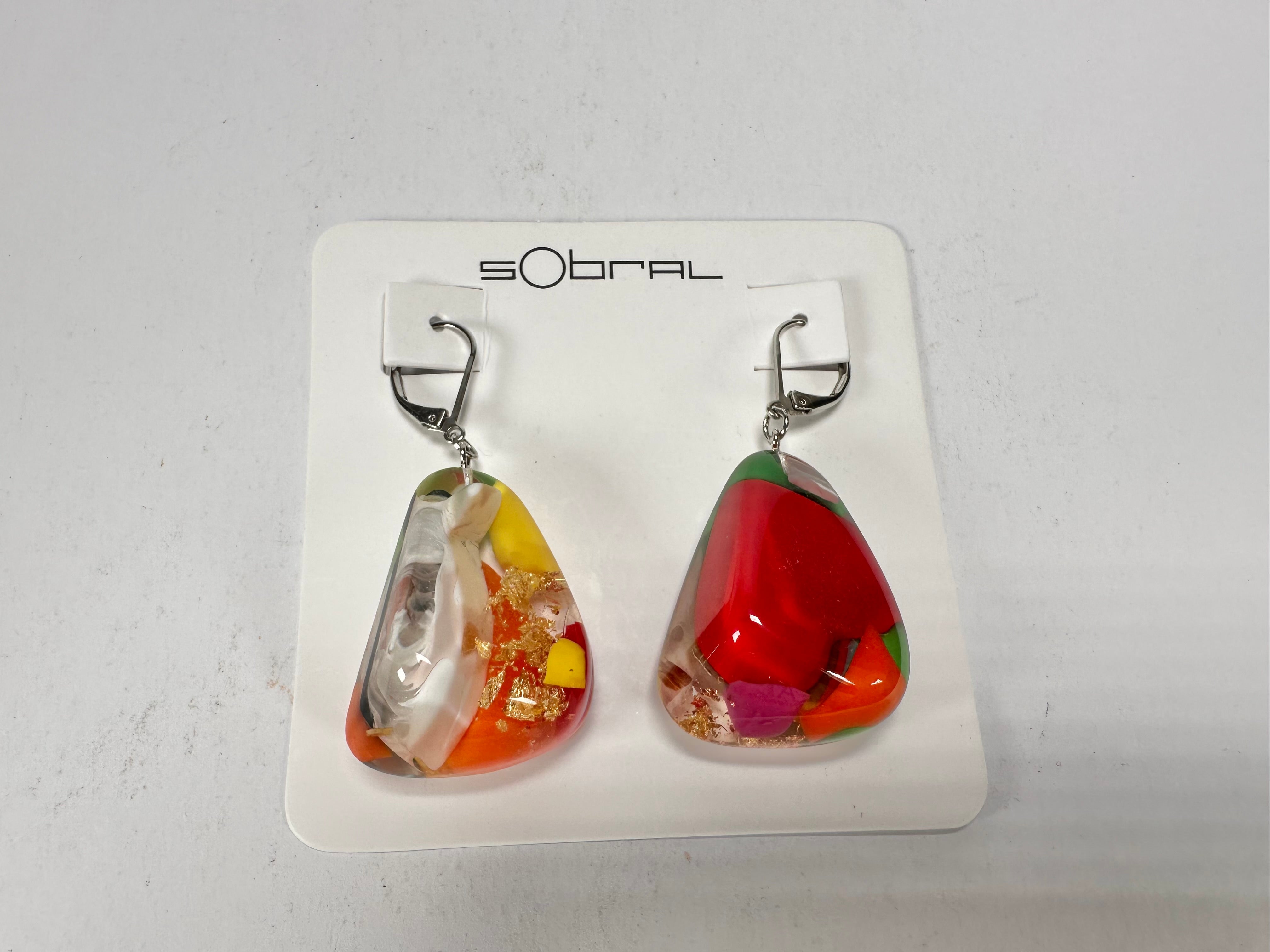 Sobral - Past Present "Gloria" Resin Earrings ( 003260 )