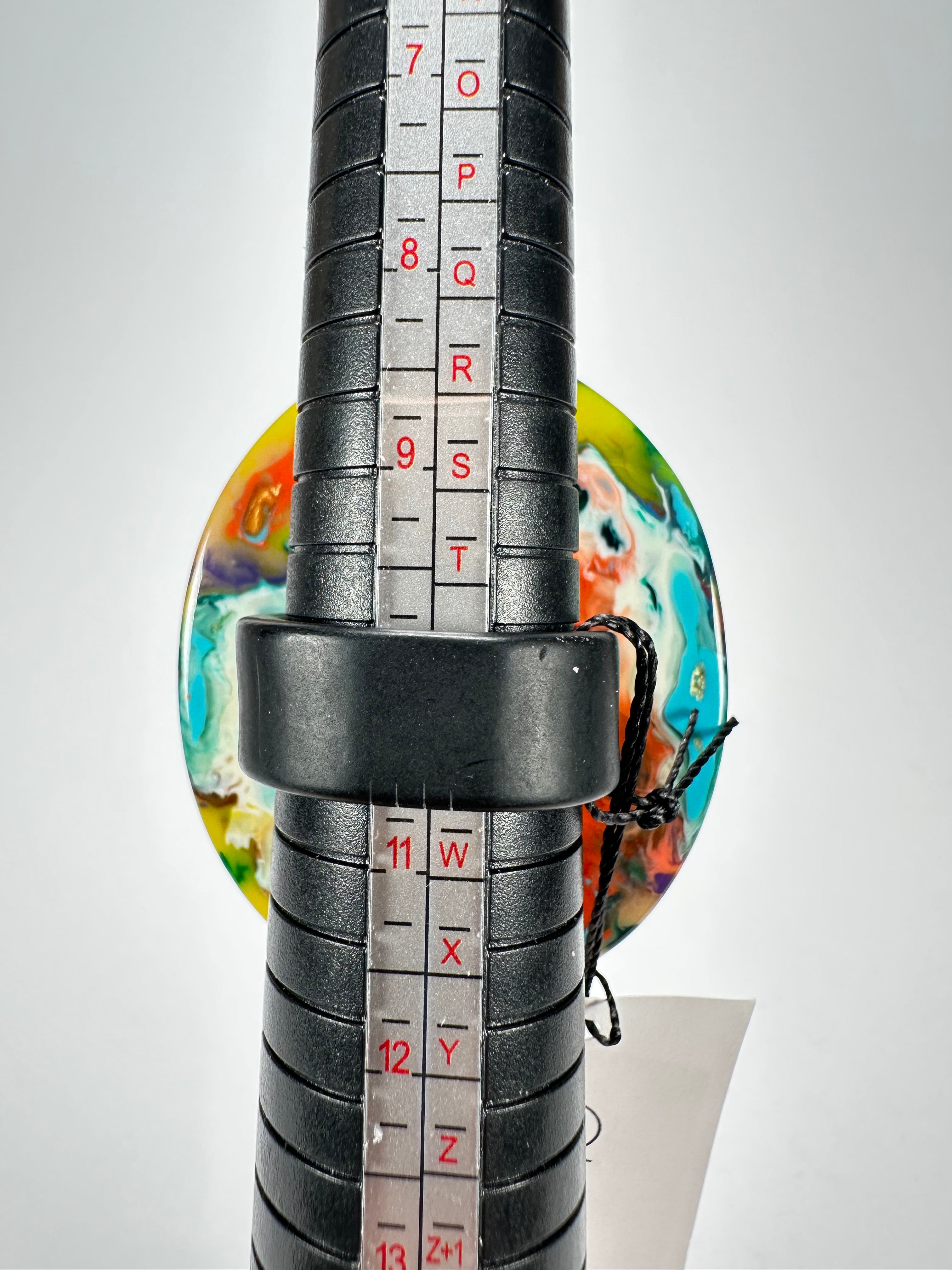 Sobral - Multi-Colour "Munique" K.Polido Resin Ring ( 005145 ) - Size UK U / US 10