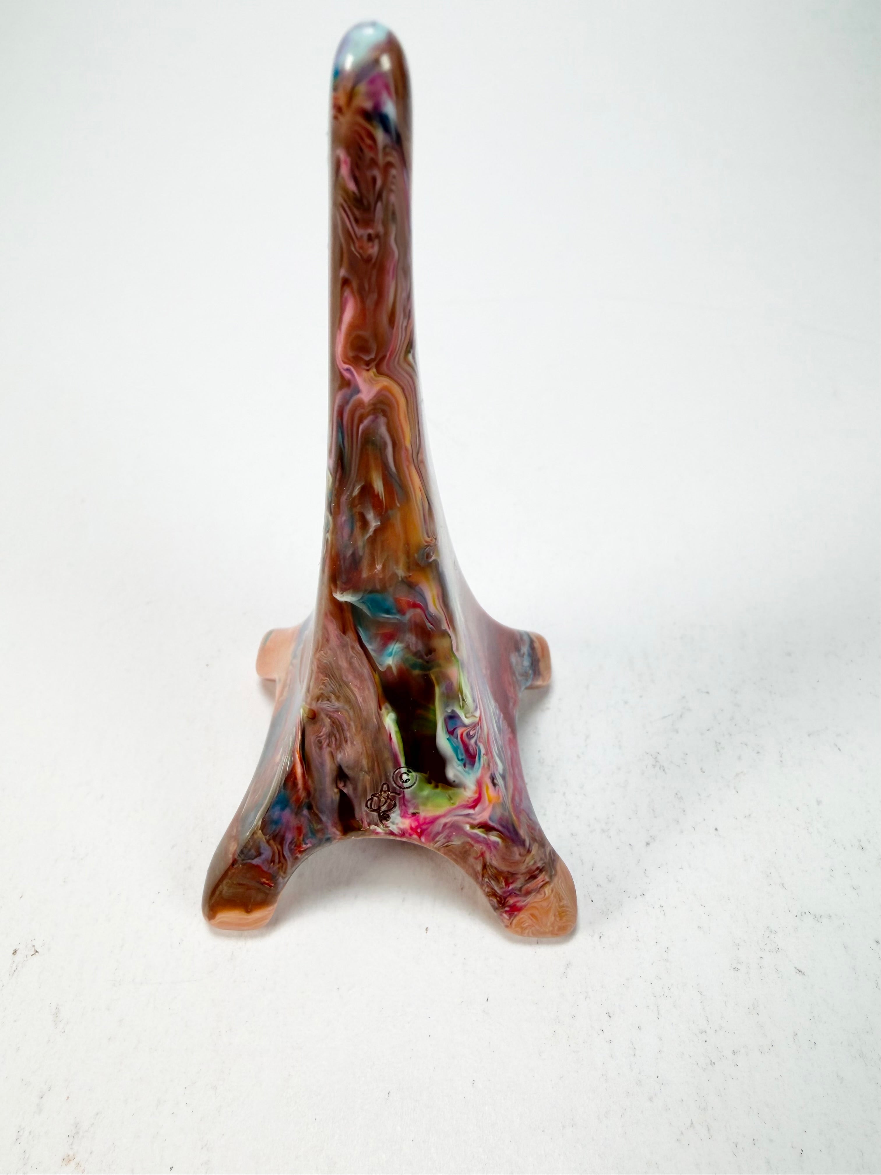 Sobral - Landmark "Eiffel Tower" Multi-Colour Pollock Small 9cm Statue Ornament ( 004424 )