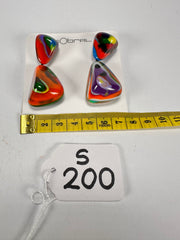 Sobral - Multi-Colour "Anton" Resin Earrings ( 003611 )