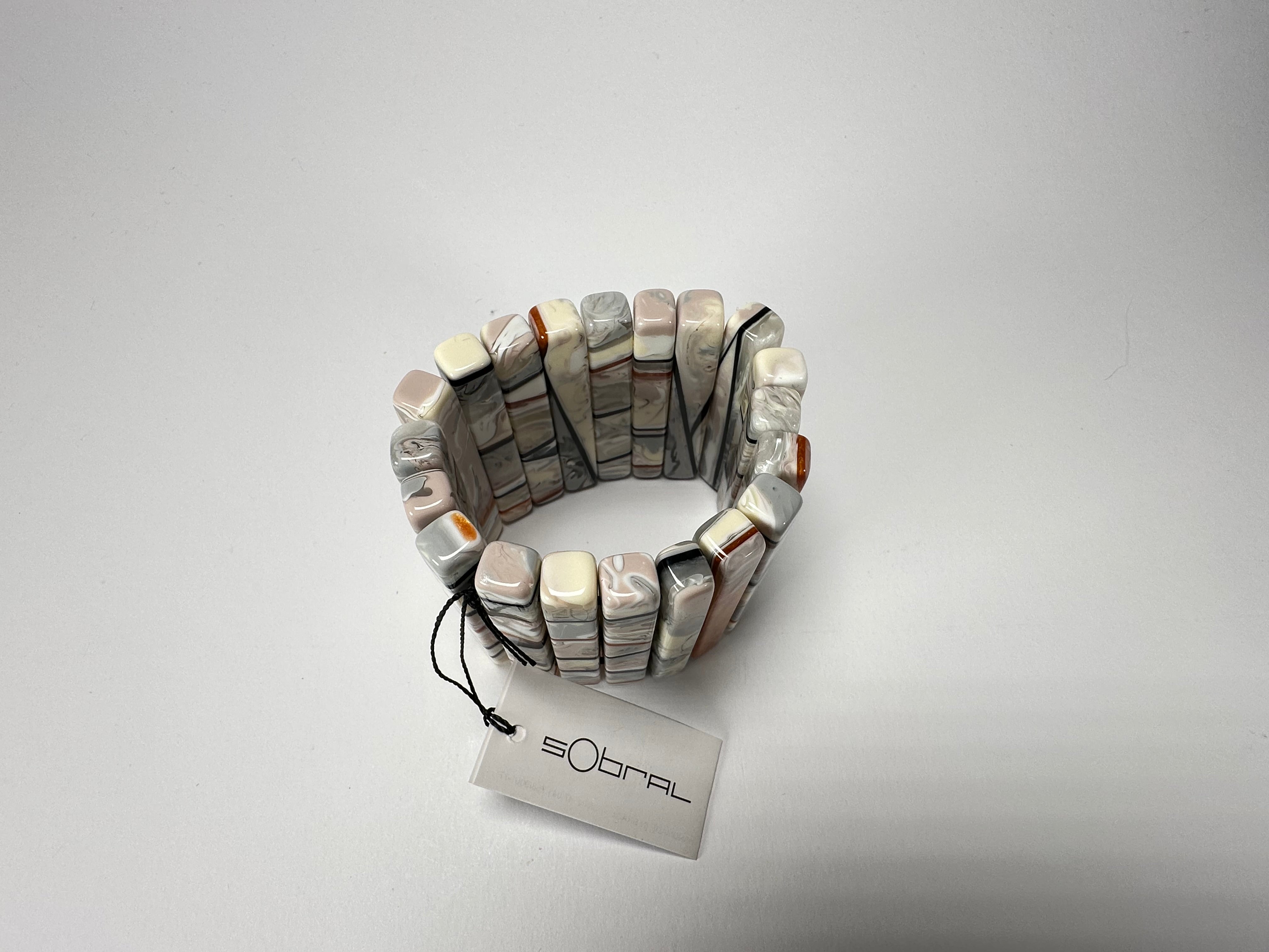 Sobral - Lágrima D'or "Yasmin" Elasticated Resin Bracelet ( 003137 )
