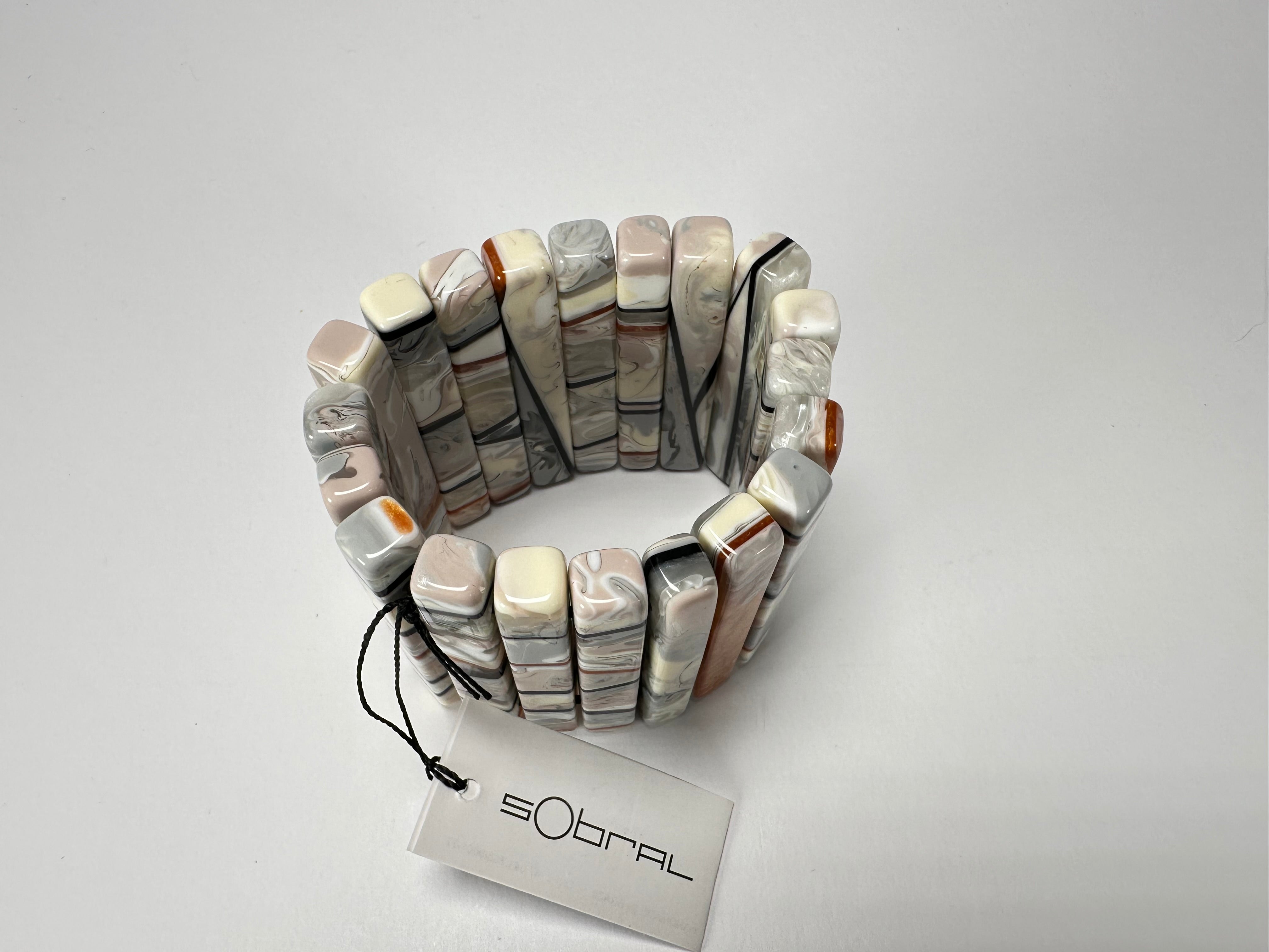 Sobral - Lágrima D'or "Yasmin" Elasticated Resin Bracelet ( 003137 )