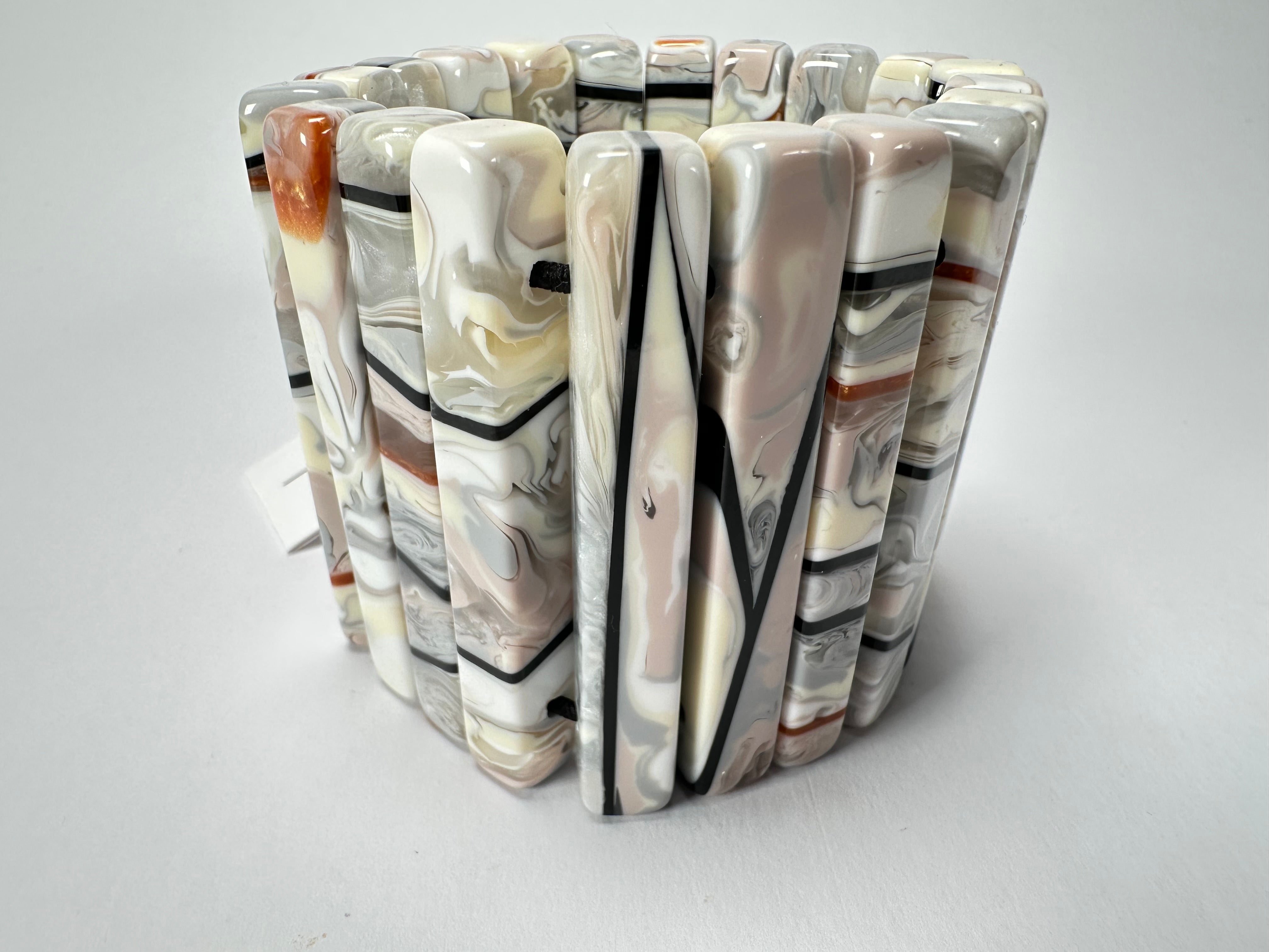 Sobral - Lágrima D'or "Yasmin" Elasticated Resin Bracelet ( 003137 )