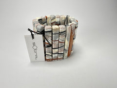 Sobral - Lágrima D'or "Yasmin" Elasticated Resin Bracelet ( 003137 )