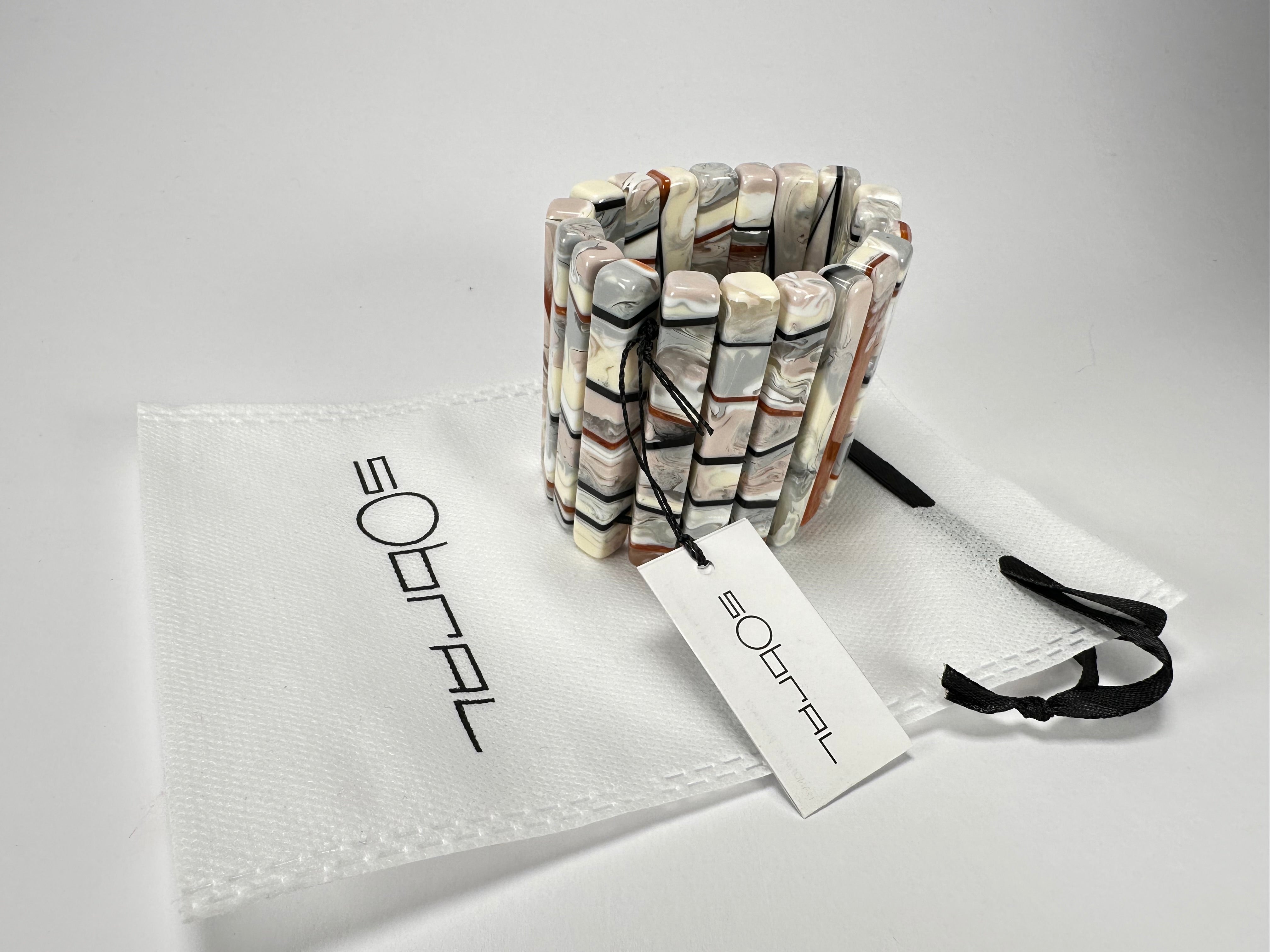 Sobral - Lágrima D'or "Yasmin" Elasticated Resin Bracelet ( 003137 )