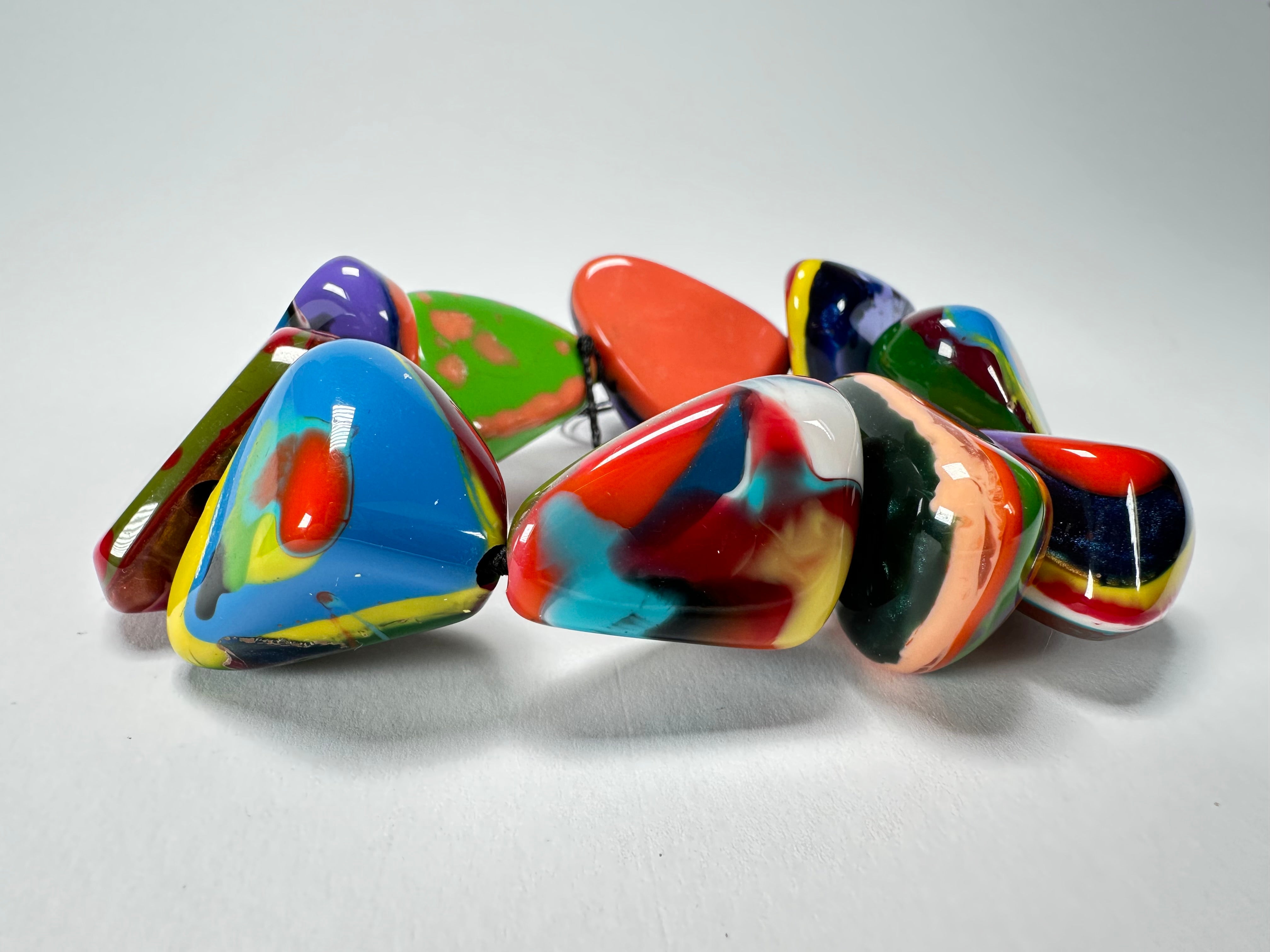 Sobral - Multi-Colour "Fuga" Diamante Elasticated Resin Bracelet ( 003619 )