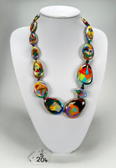 Sobral - Multi-Colour "Gaby" K.Polido Resin Necklace ( 004053 )