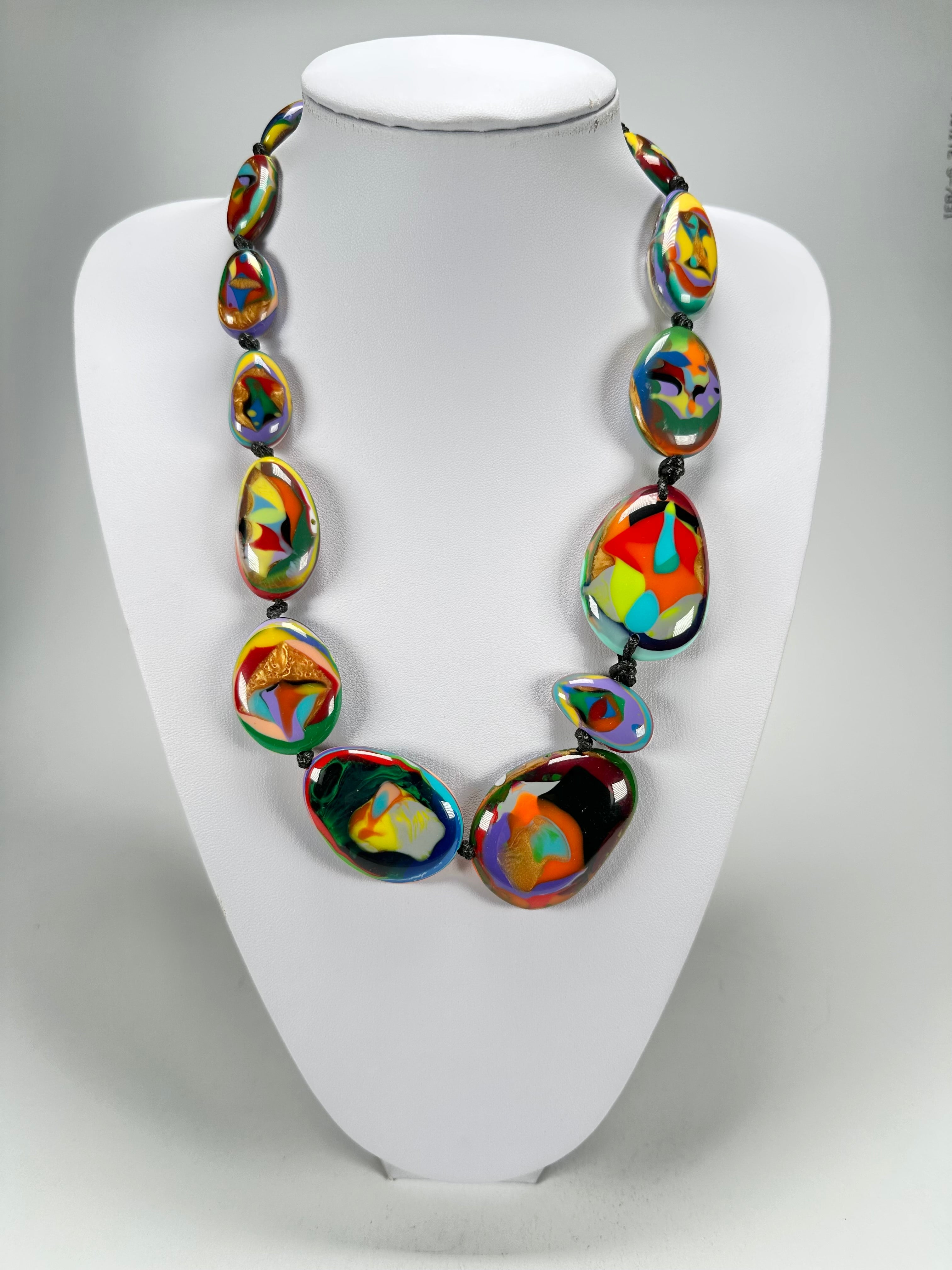 Sobral - Multi-Colour "Gaby" K.Polido Resin Necklace ( 004053 )