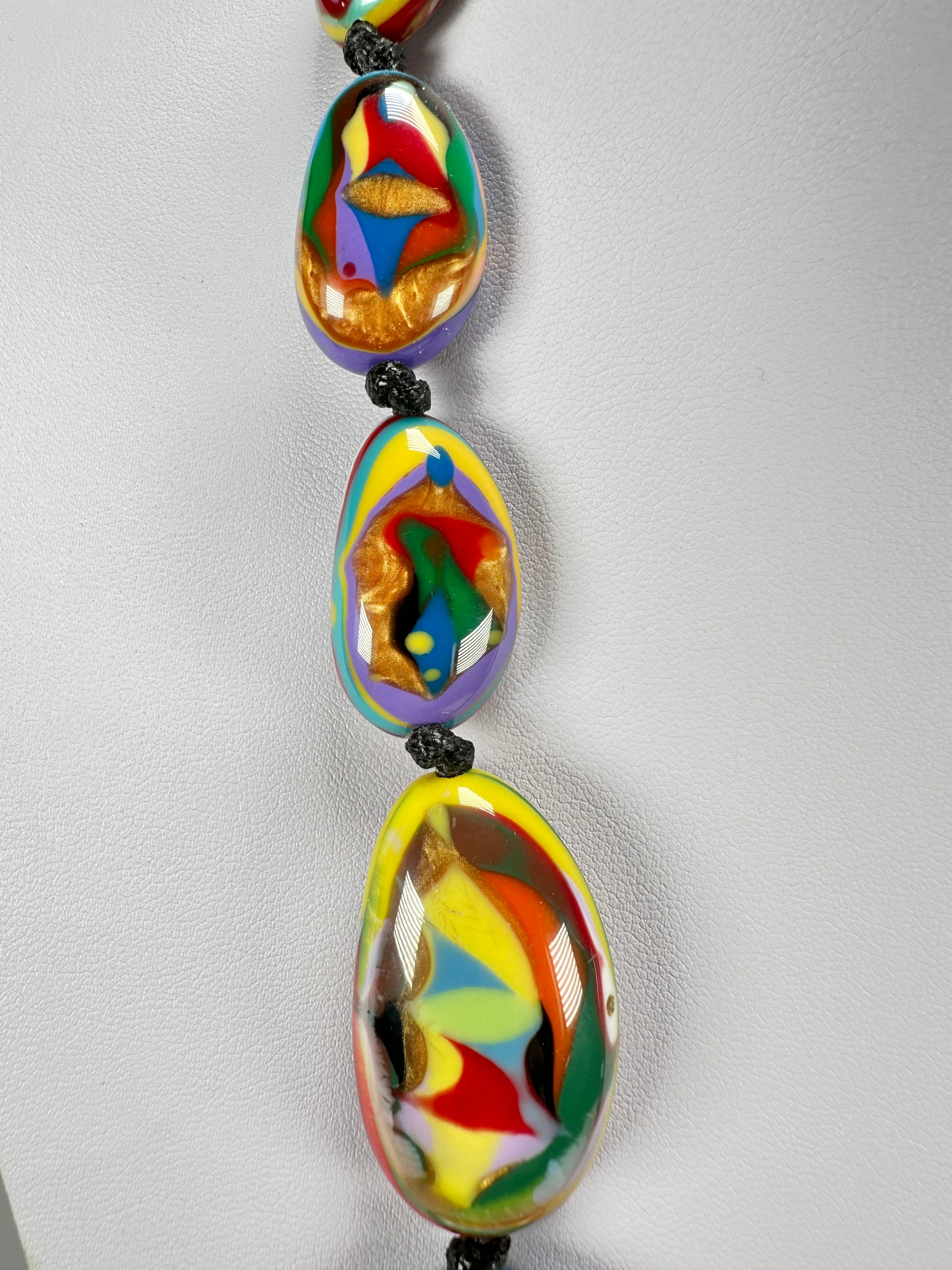 Sobral - Multi-Colour "Gaby" K.Polido Resin Necklace ( 004053 )
