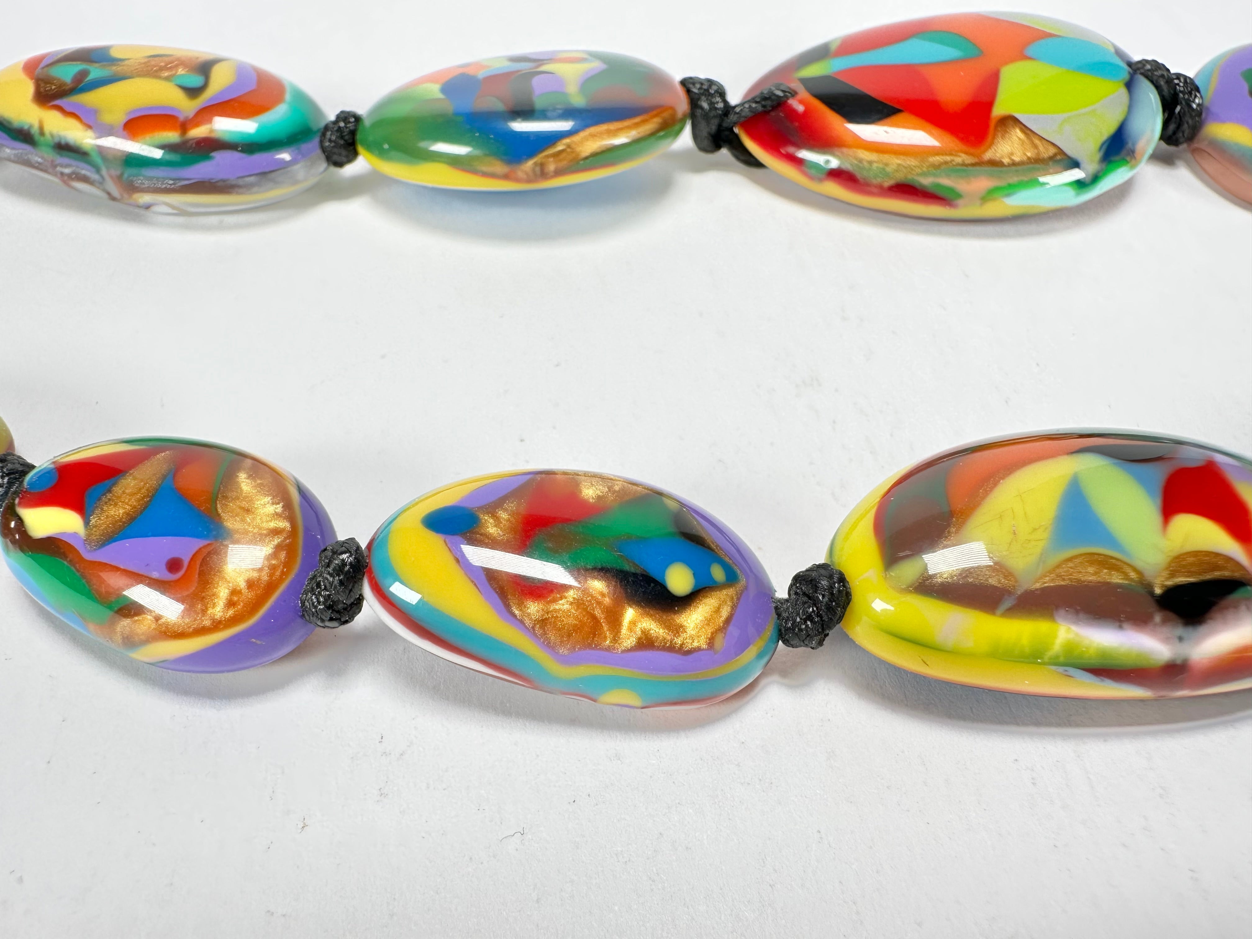 Sobral - Multi-Colour "Gaby" K.Polido Resin Necklace ( 004053 )