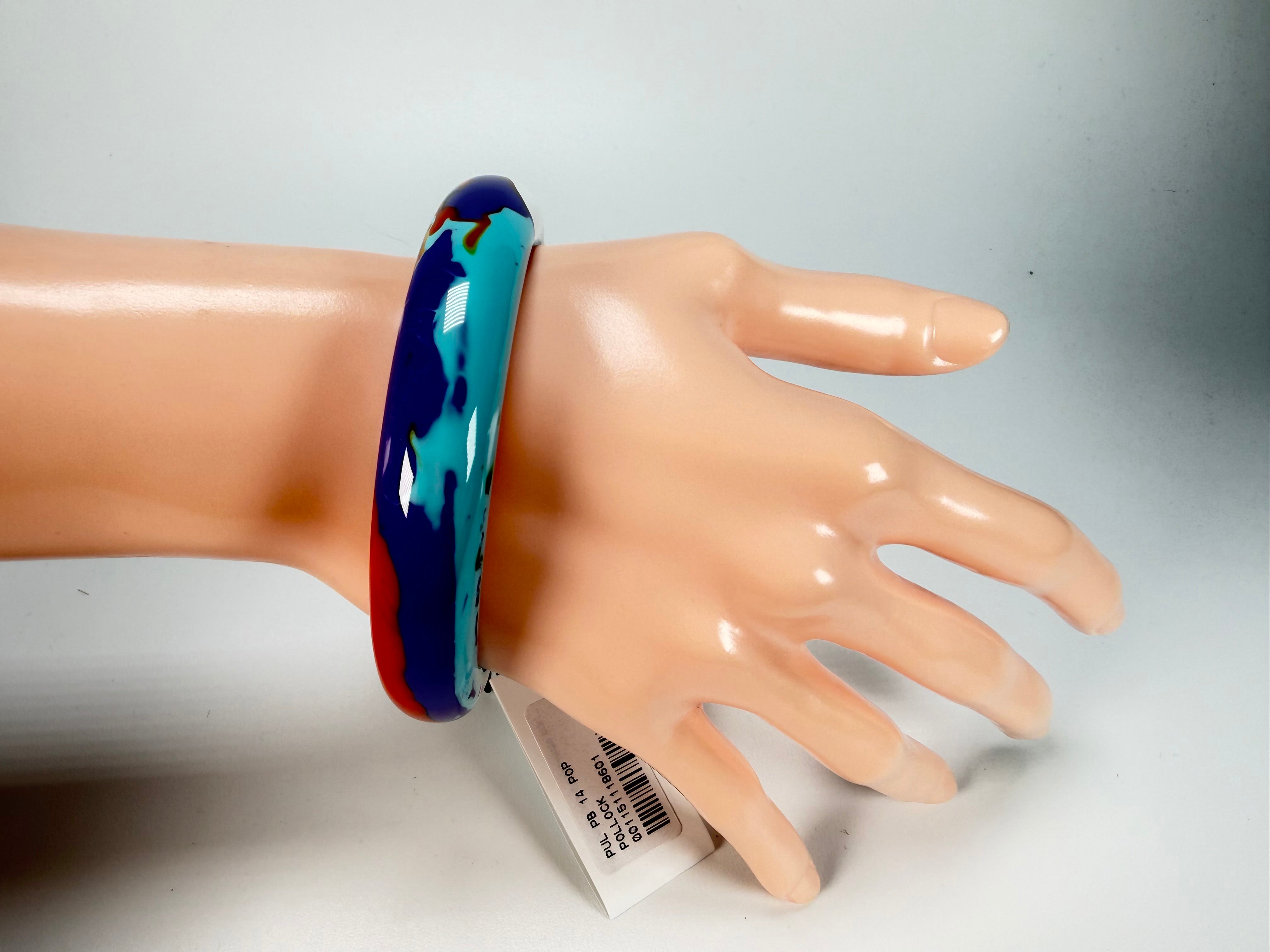 Sobral - Multi-Colour "PB14 Pollock" Resin Solid Bangle ( 001151 )