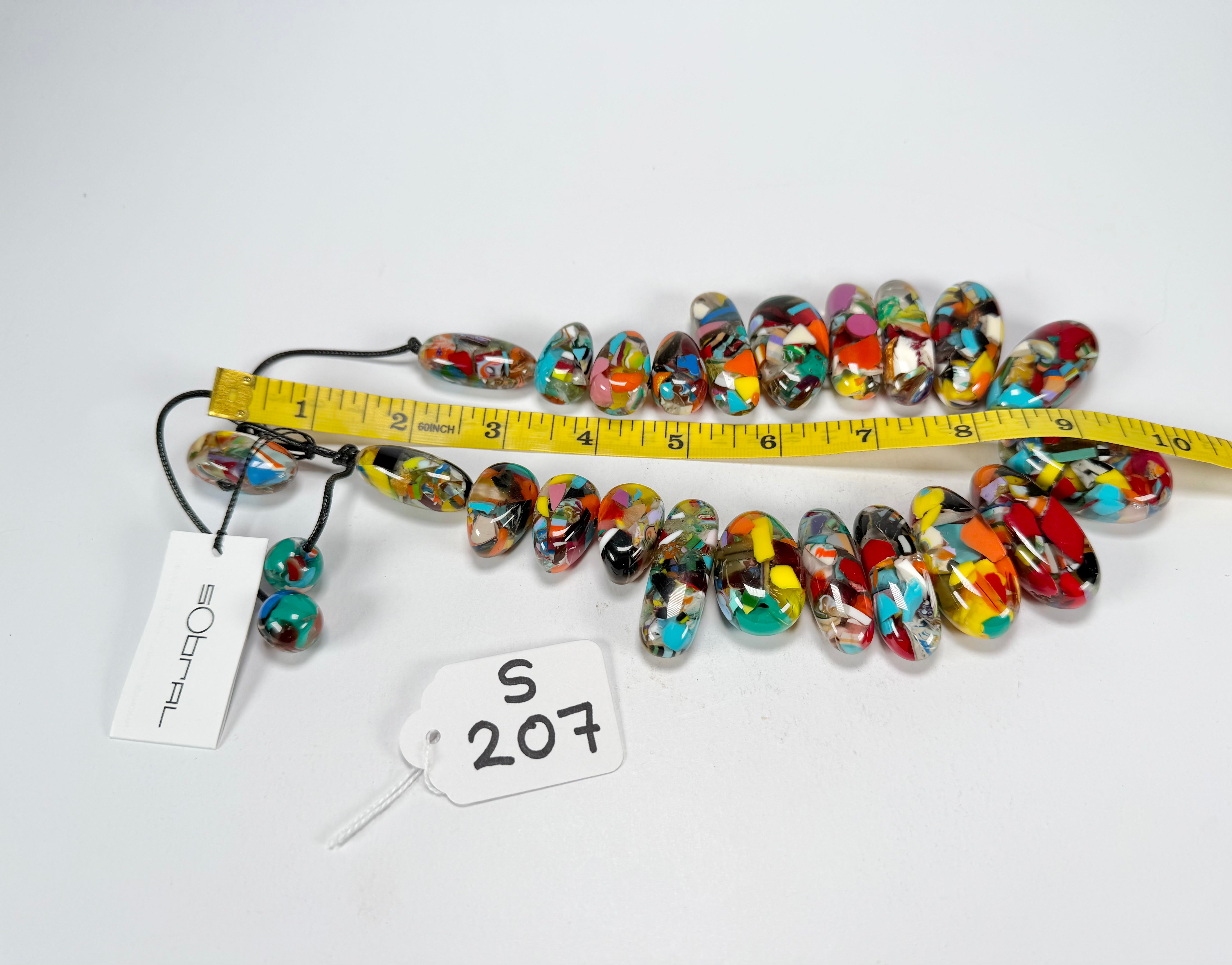 Sobral - Caillou Cristal "Monica" Resin Necklace ( 005412 )