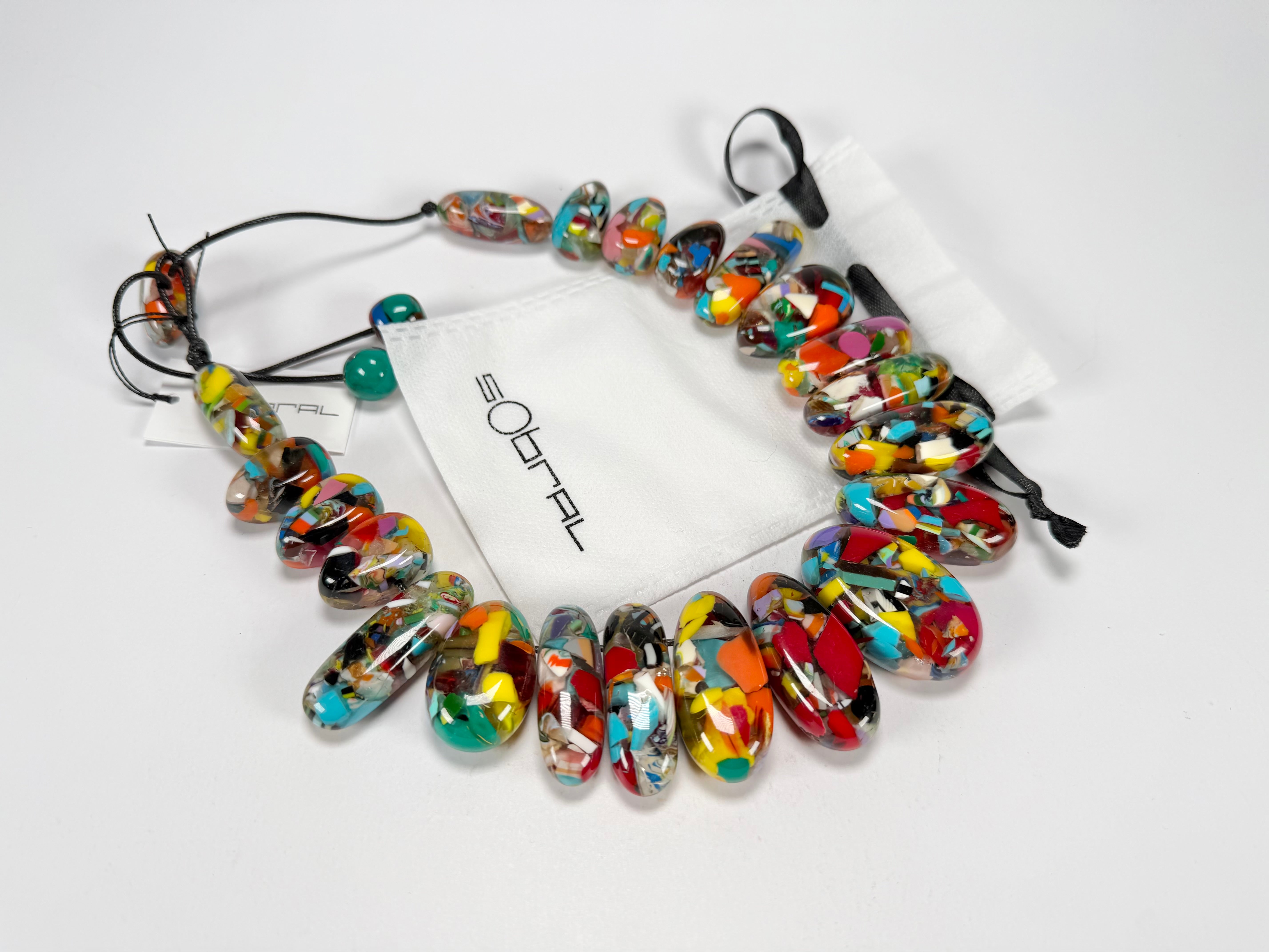 Sobral - Caillou Cristal "Monica" Resin Necklace ( 005412 )