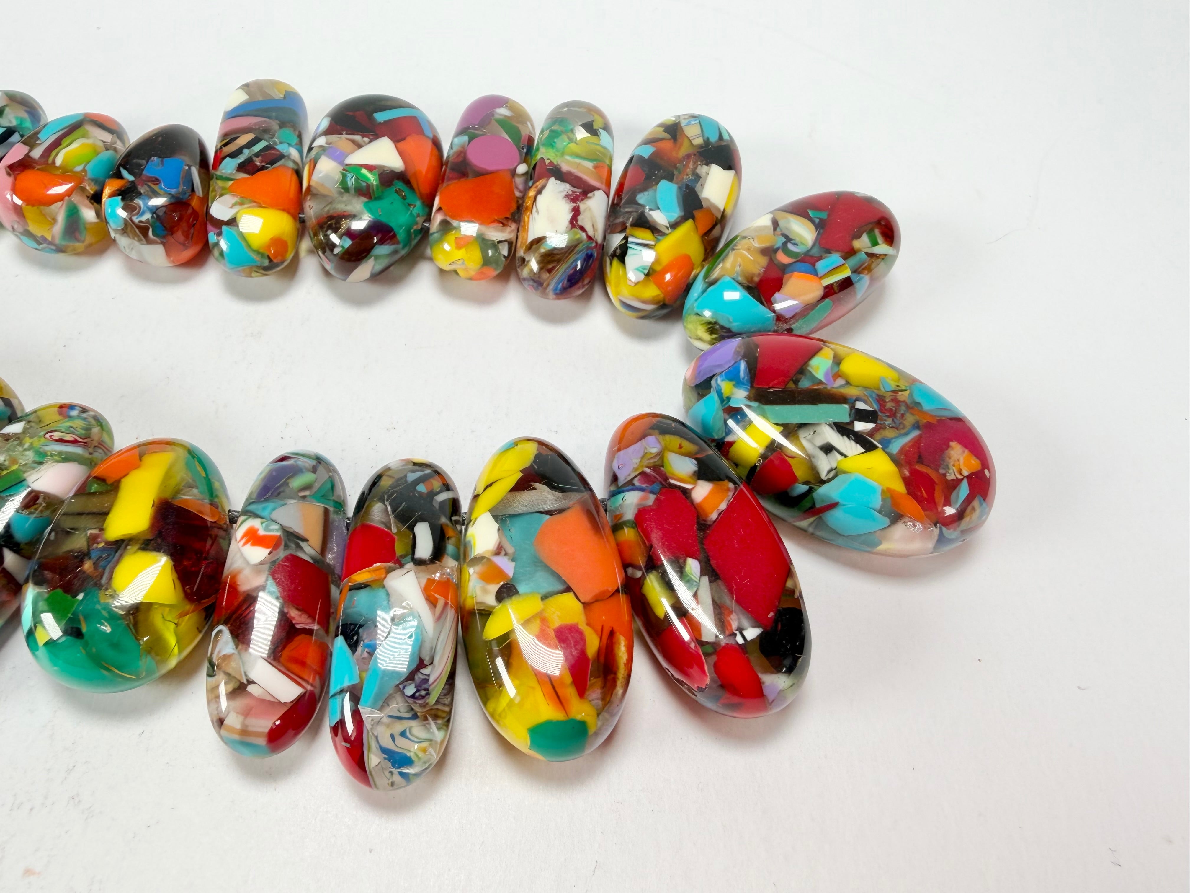 Sobral - Caillou Cristal "Monica" Resin Necklace ( 005412 )