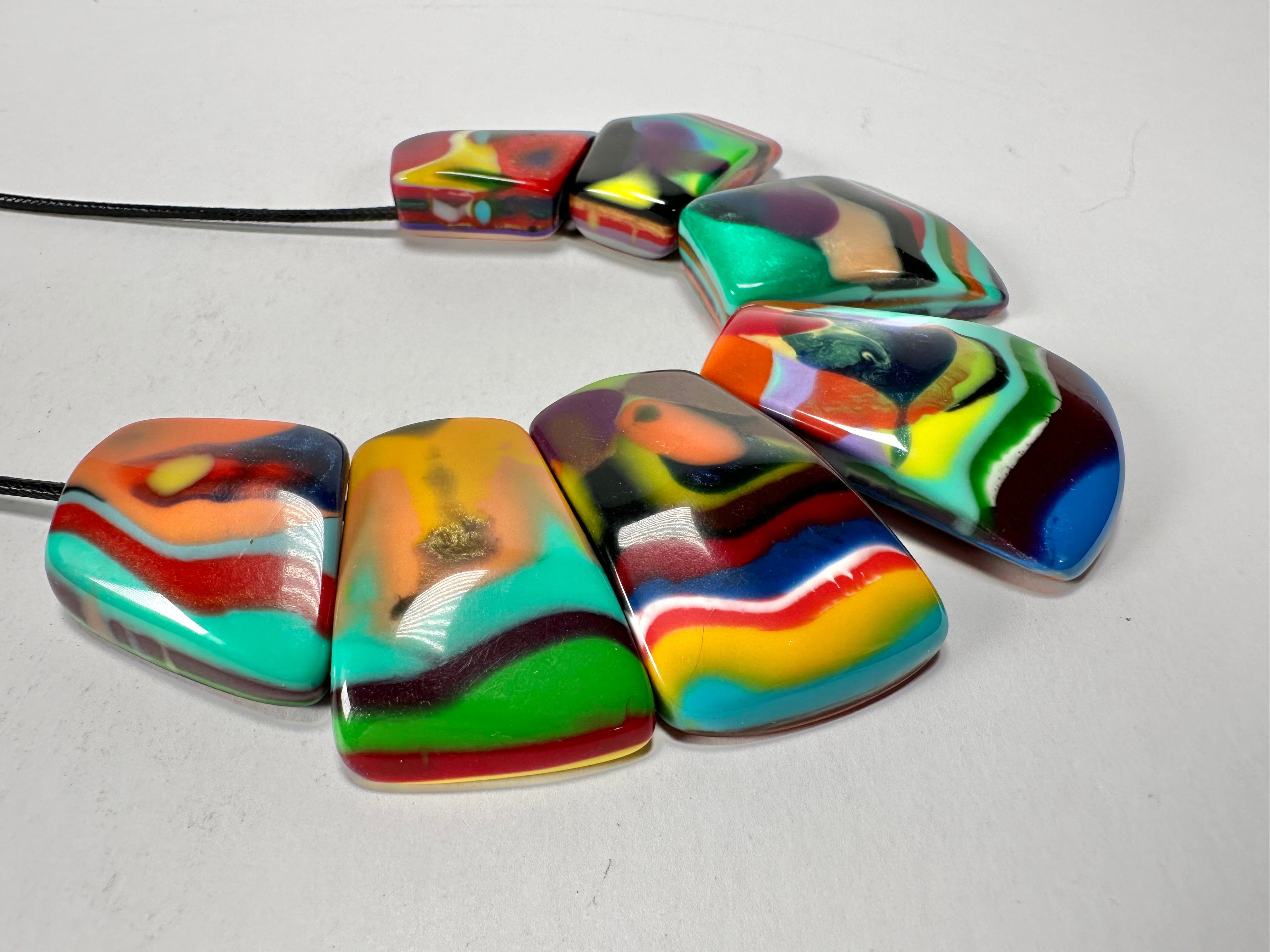 Sobral - Multi-Colour "Franz" Resin Necklace ( 003615 )
