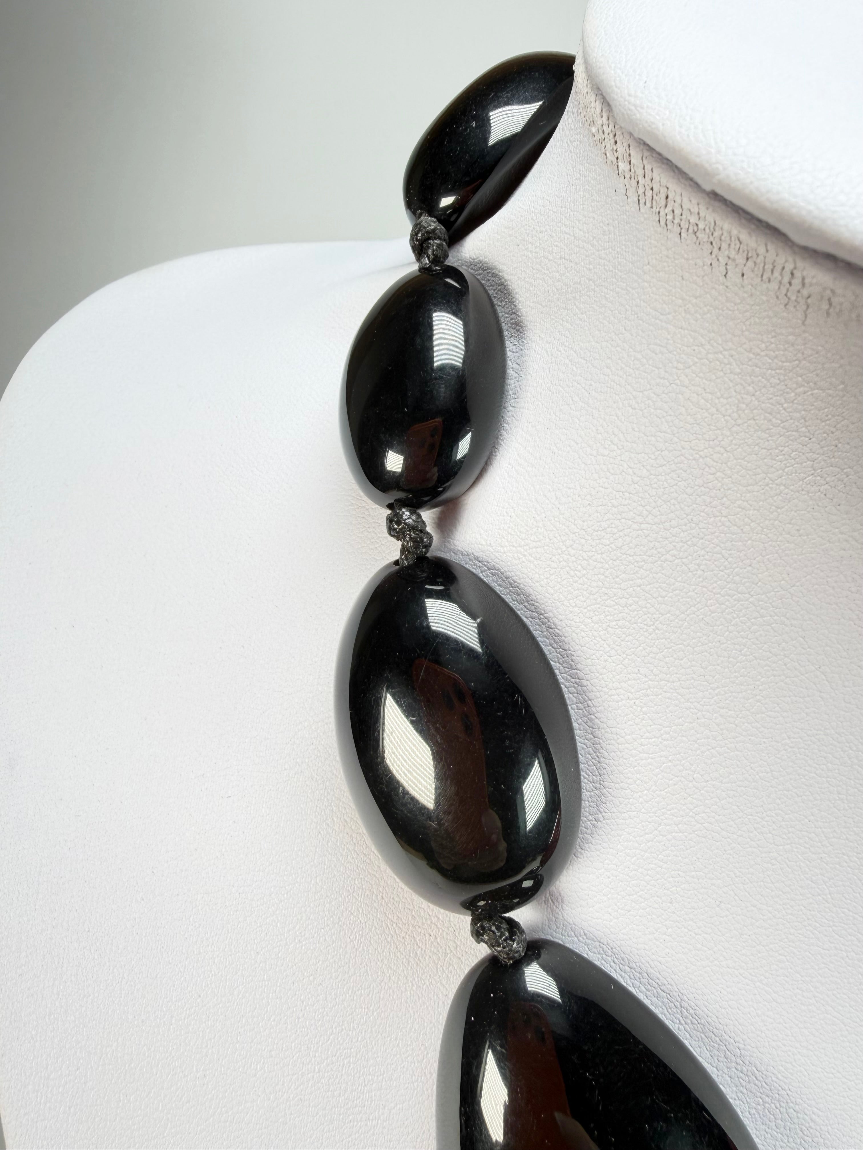 Sobral - Multi-Colour "Elen" Black & Pollock Resin Necklace ( 005411 )