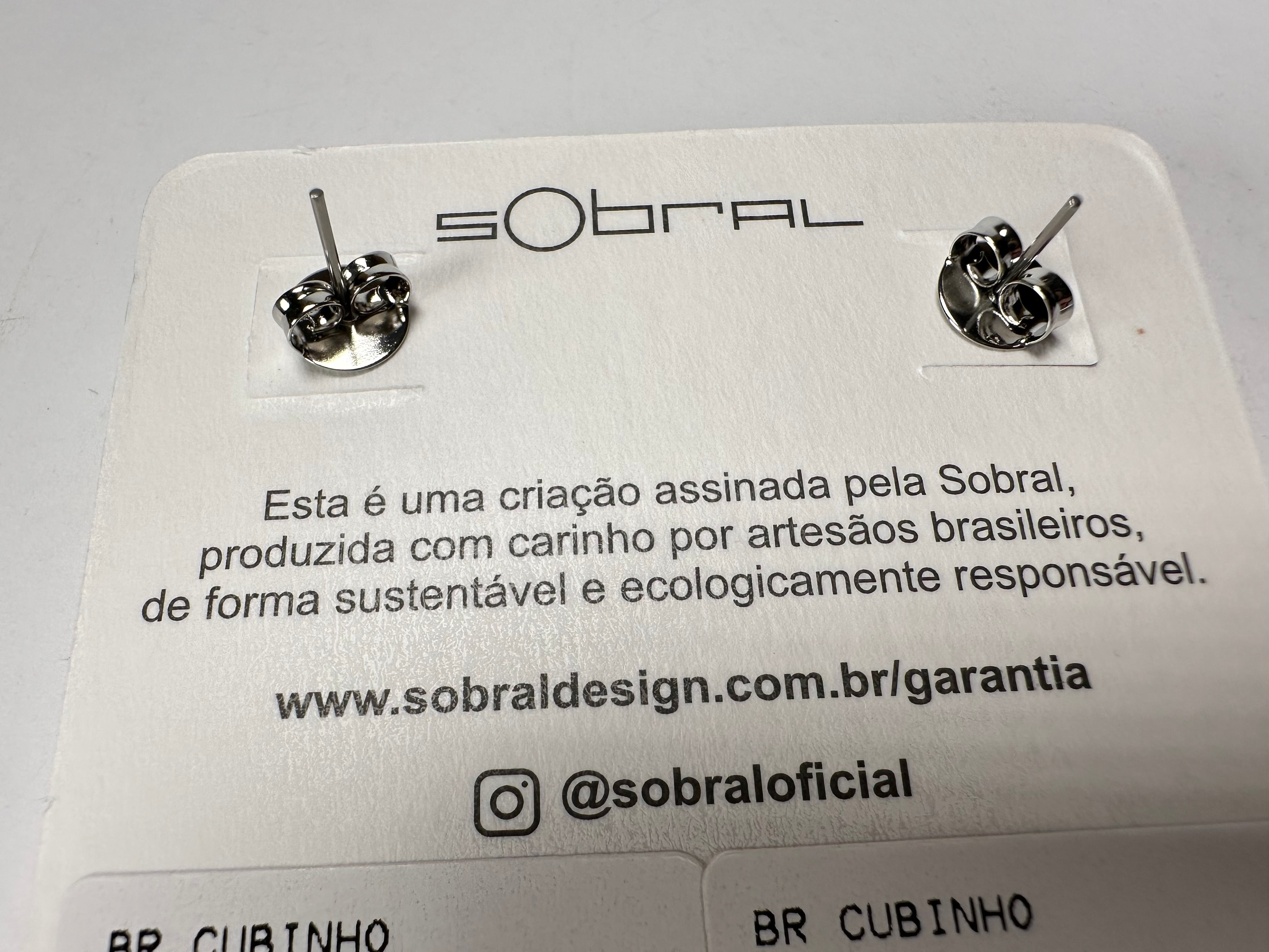 Sobral - Pop Art "Cubinho" Resin Earrings ( 000096 )