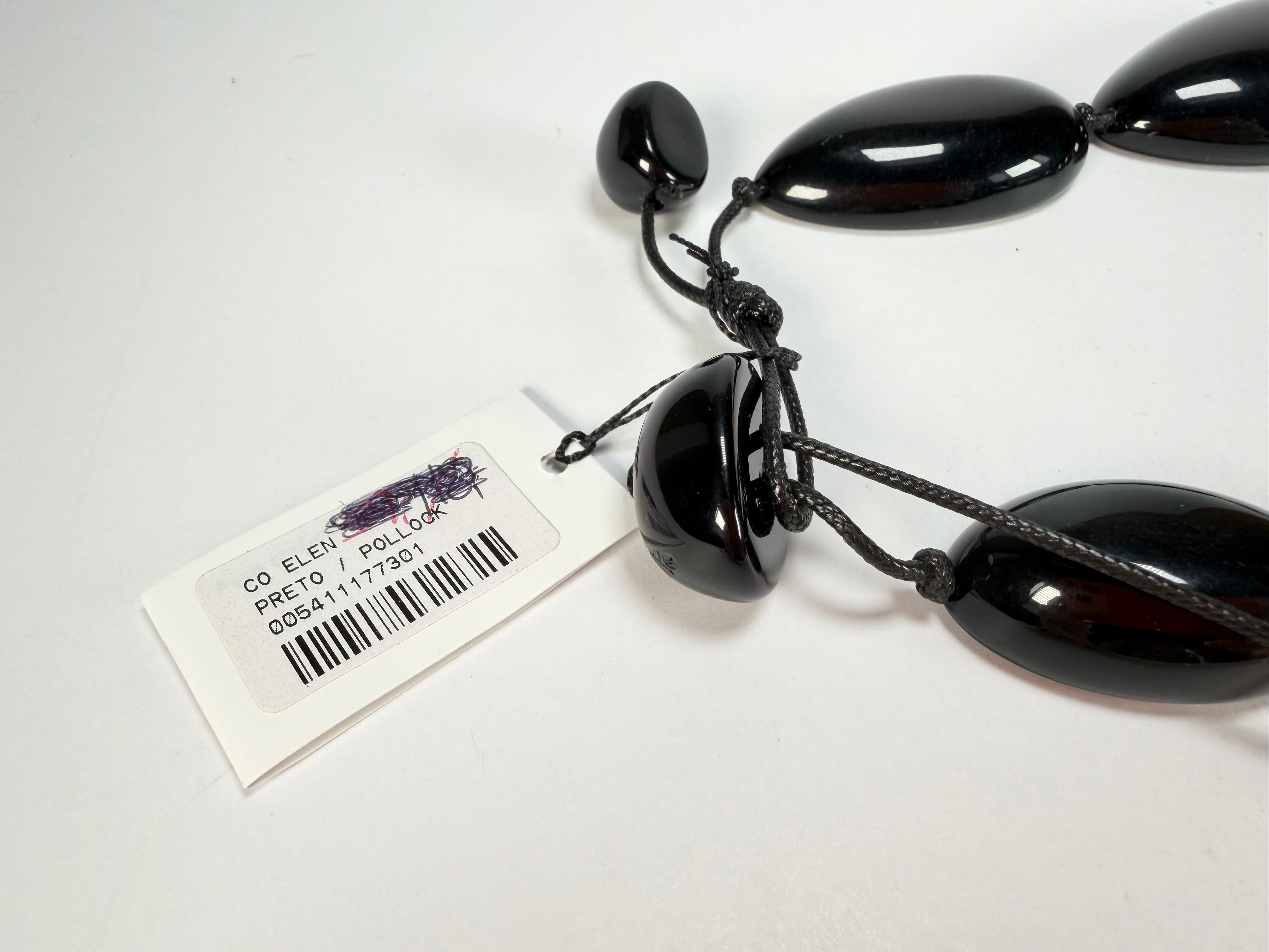 Sobral - Multi-Colour "Elen" Black & Pollock Resin Necklace ( 005411 )