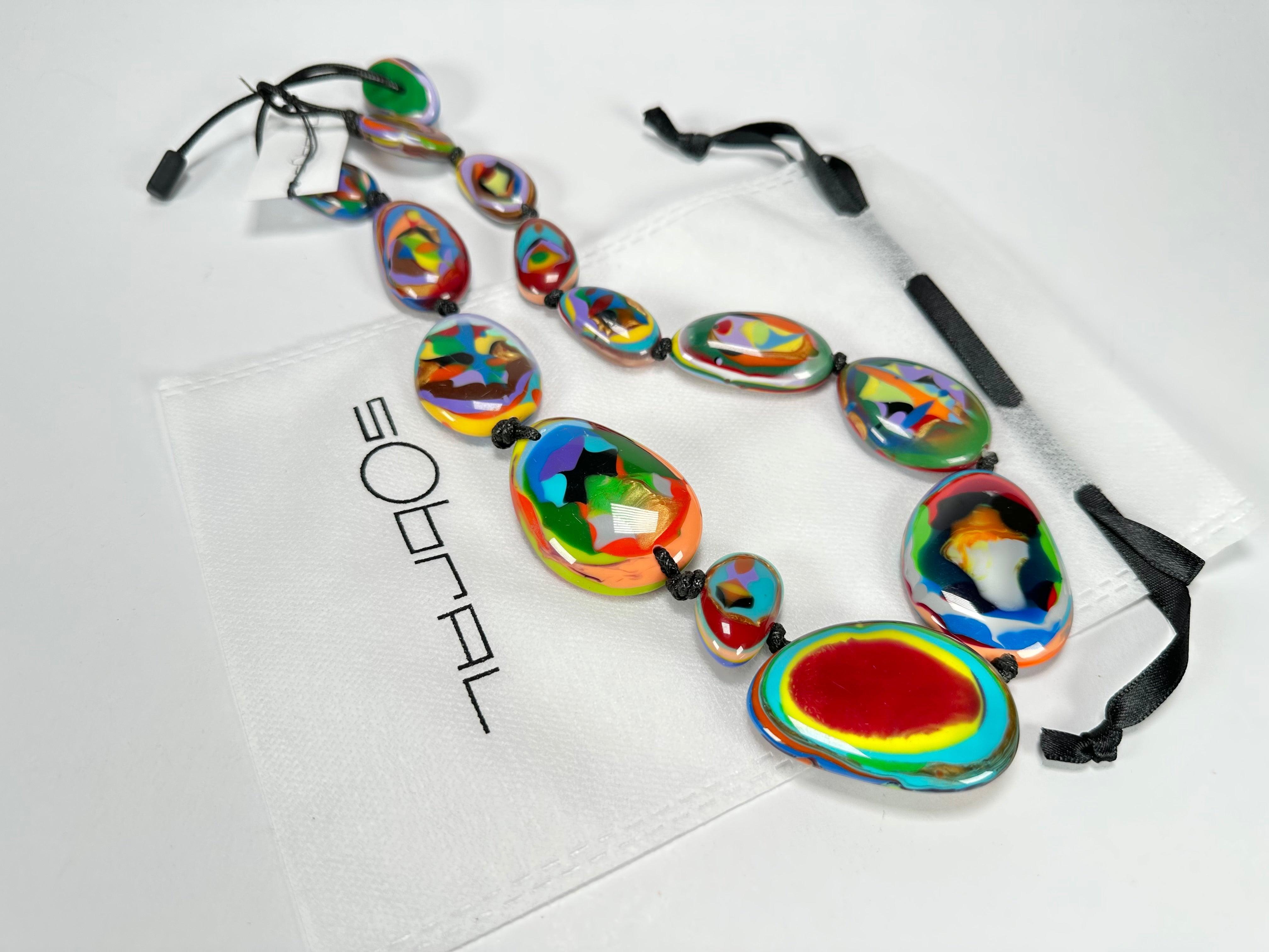 Sobral - Multi-Colour "Gaby" K.Polido Resin Necklace ( 004053 )