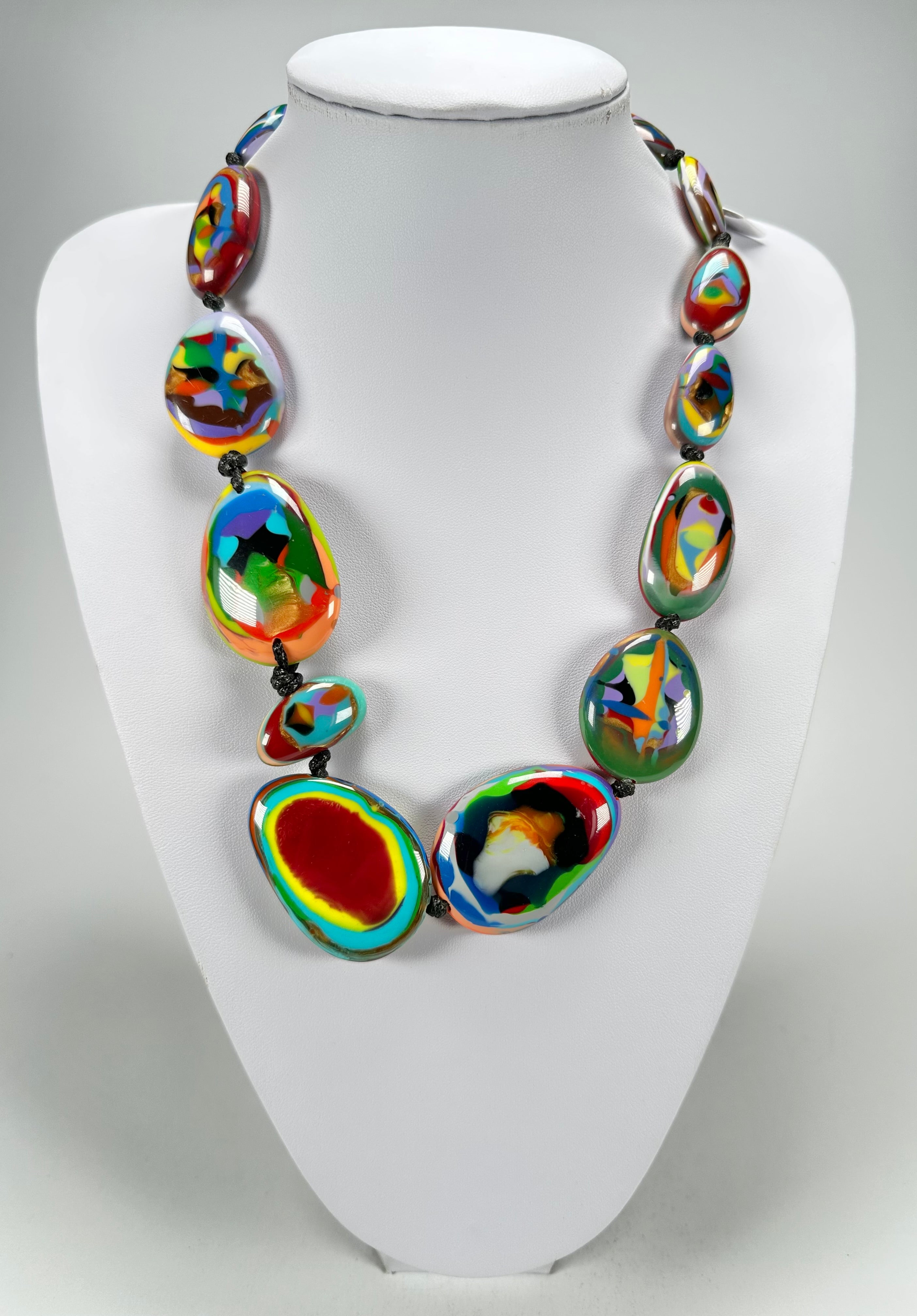 Sobral - Multi-Colour "Gaby" K.Polido Resin Necklace ( 004053 )