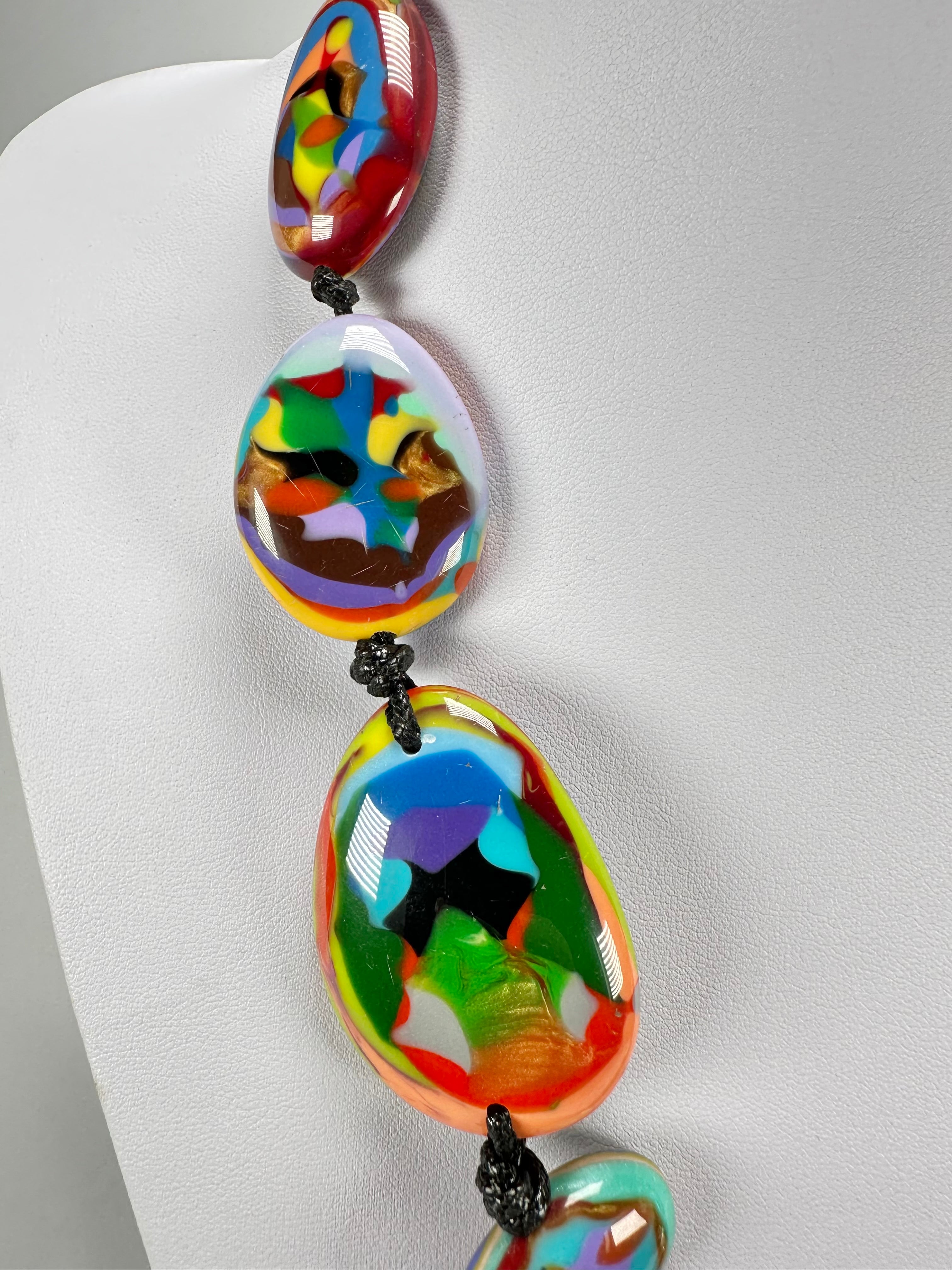 Sobral - Multi-Colour "Gaby" K.Polido Resin Necklace ( 004053 )