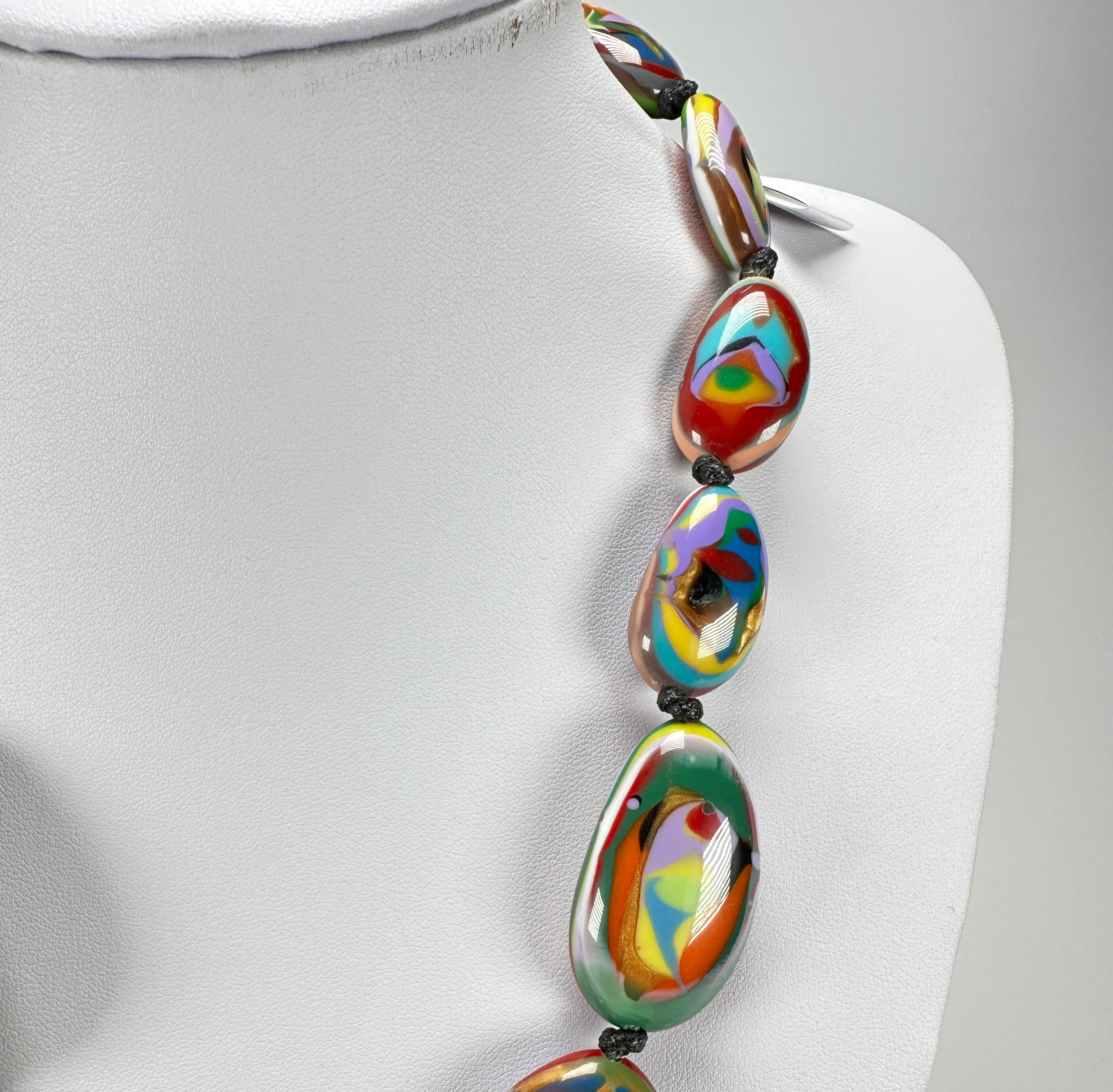 Sobral - Multi-Colour "Gaby" K.Polido Resin Necklace ( 004053 )