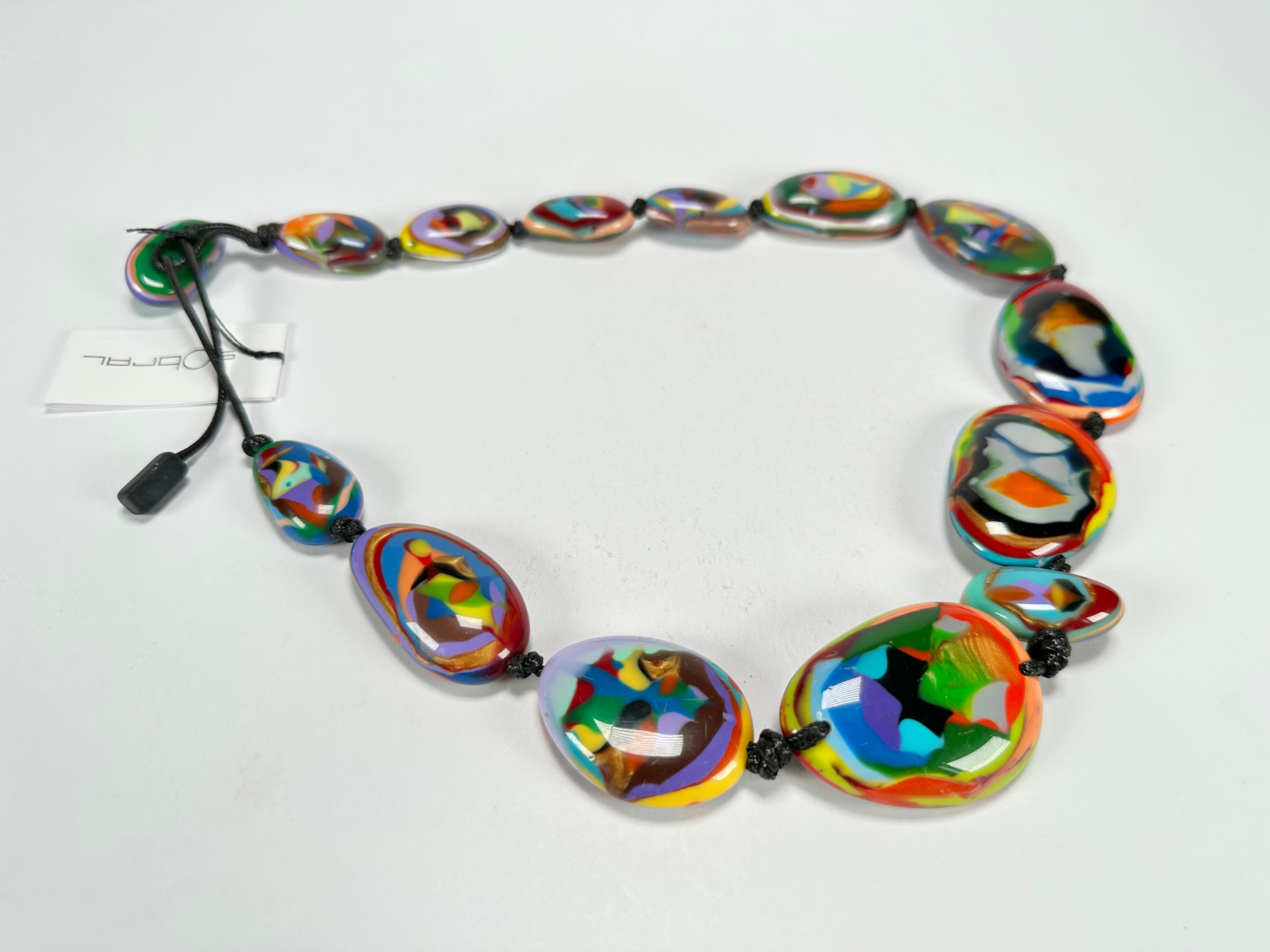 Sobral - Multi-Colour "Gaby" K.Polido Resin Necklace ( 004053 )