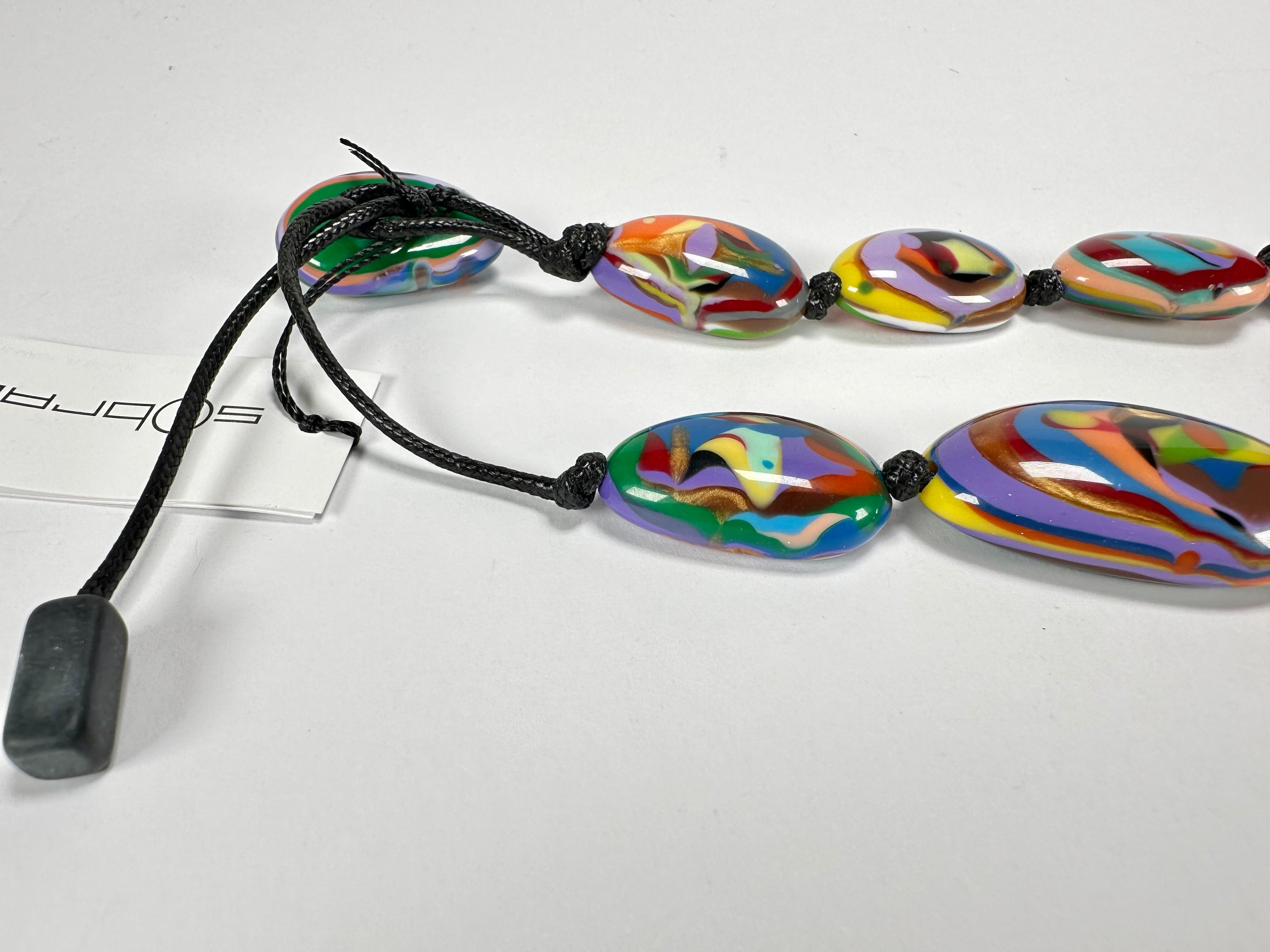 Sobral - Multi-Colour "Gaby" K.Polido Resin Necklace ( 004053 )