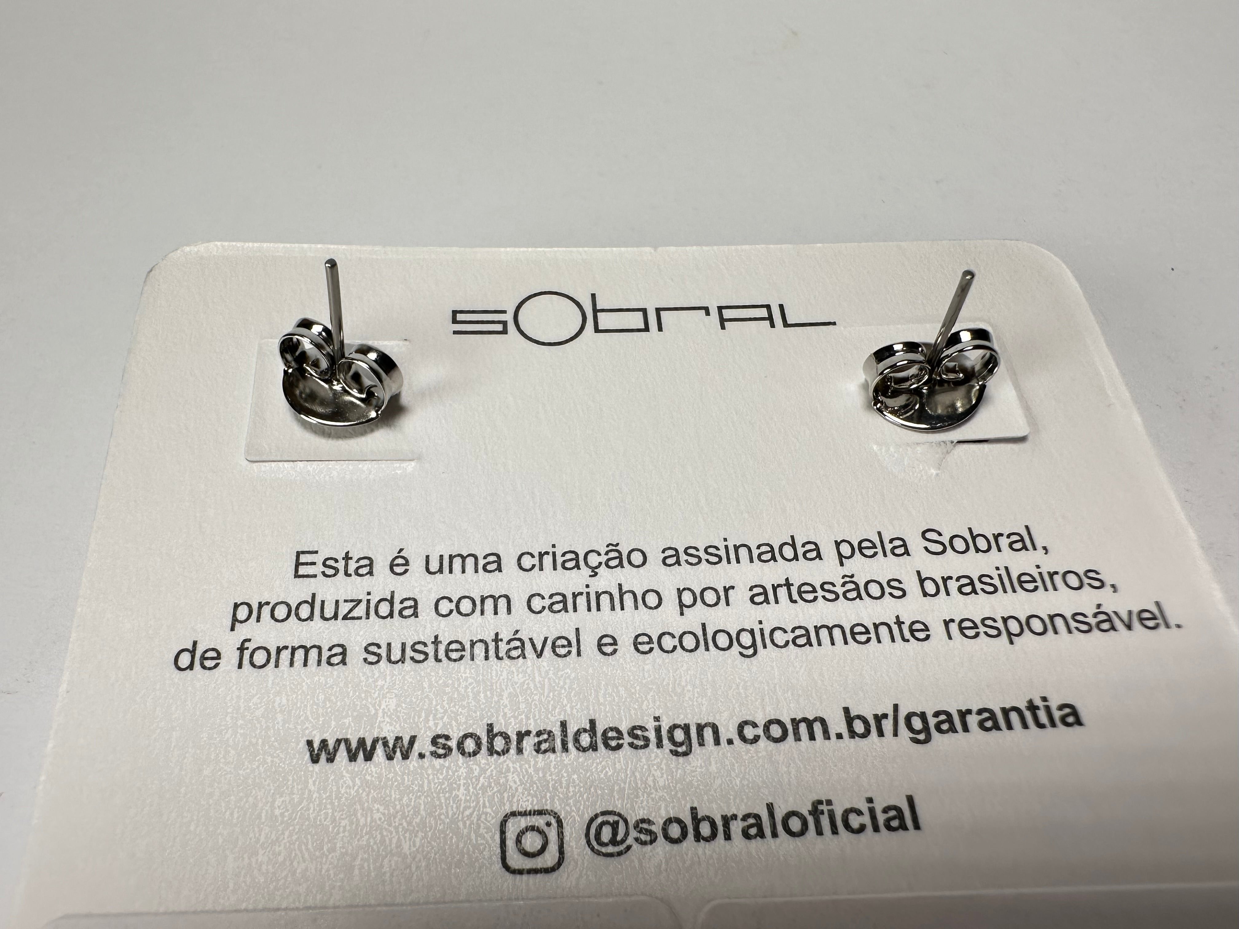 Sobral - Pop Art "Cubinho" Resin Earrings ( 000096 )