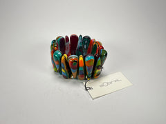 Sobral - Multi-Colour "Maria Efeitos" K.Polido Elasticated Resin Bracelet ( 004500 )