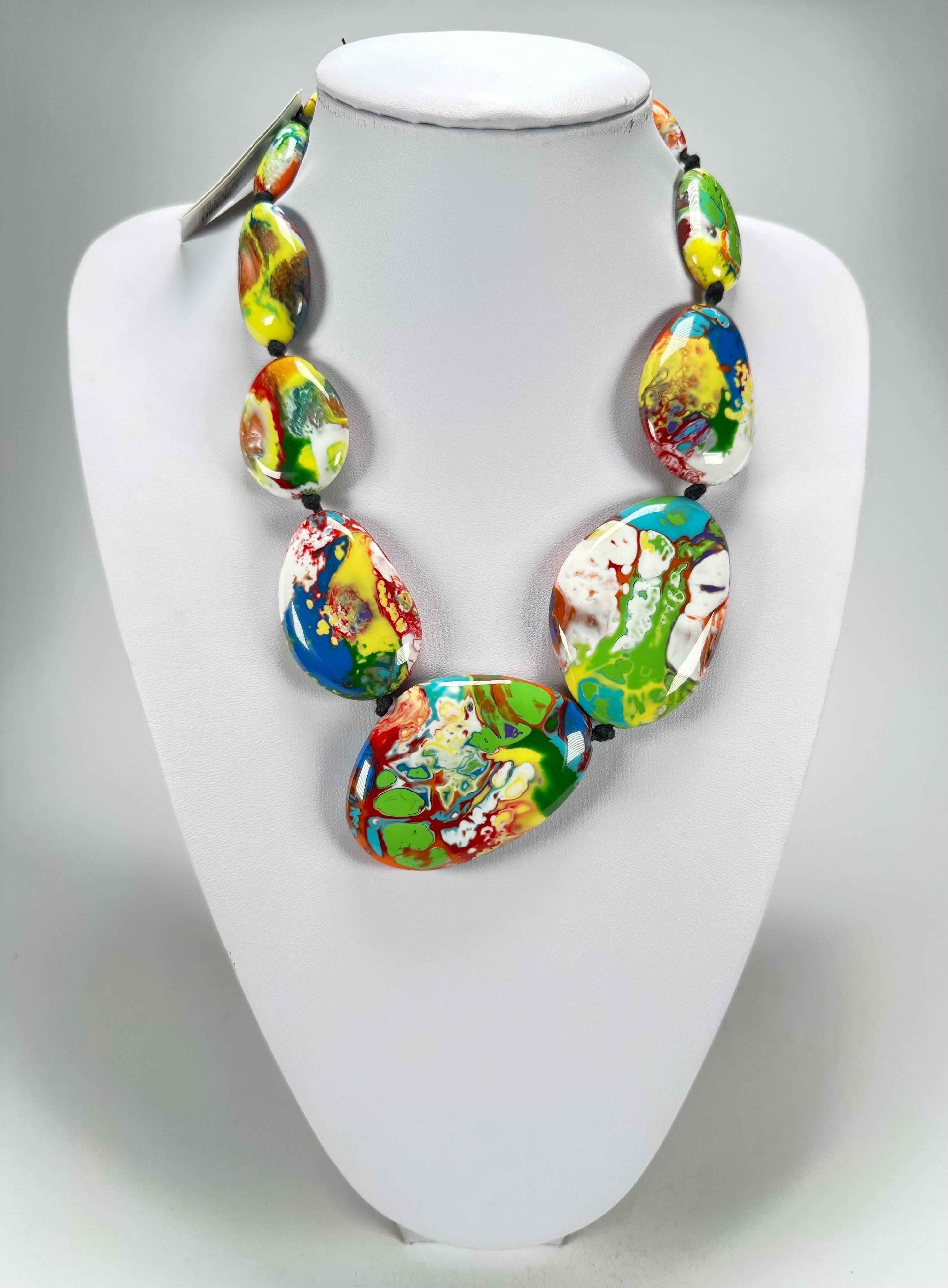 Sobral - Multi-Colour "Gabriele" Pollock Resin Necklace ( 003616 )