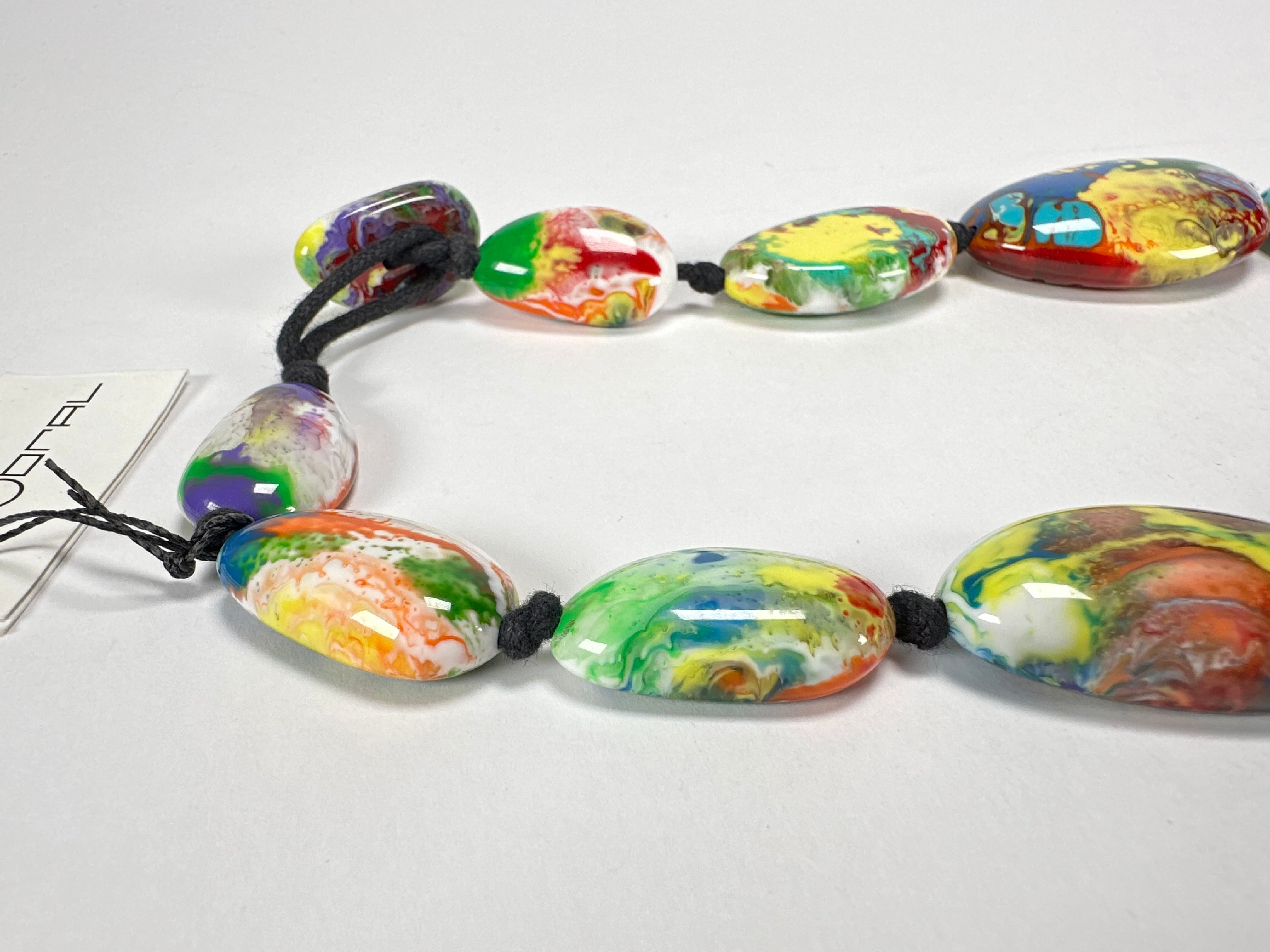 Sobral - Multi-Colour "Gabriele" Pollock Resin Necklace ( 003616 )