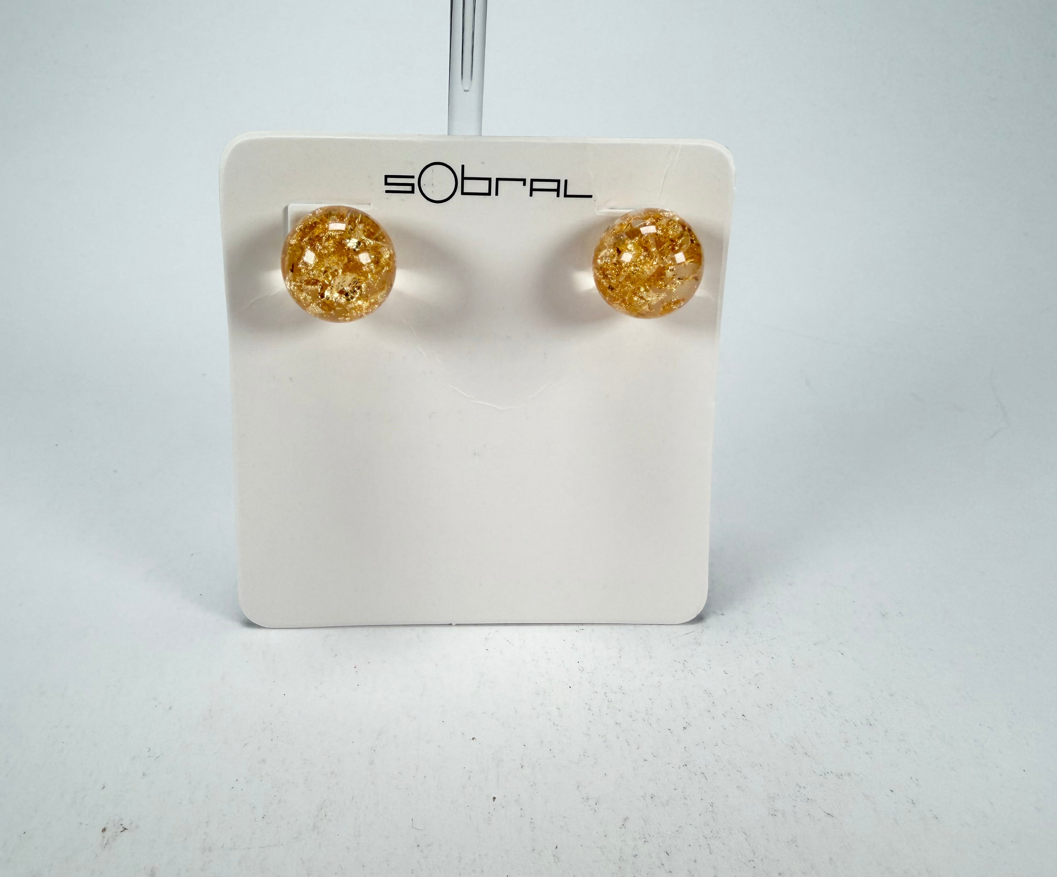 Sobral - Metalique "Eolia" Resin Earrings ( 002835 )