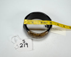 Sobral - Metalique Orlando "Técnica PB34" Black Resin Solid Bangle ( 004102 )