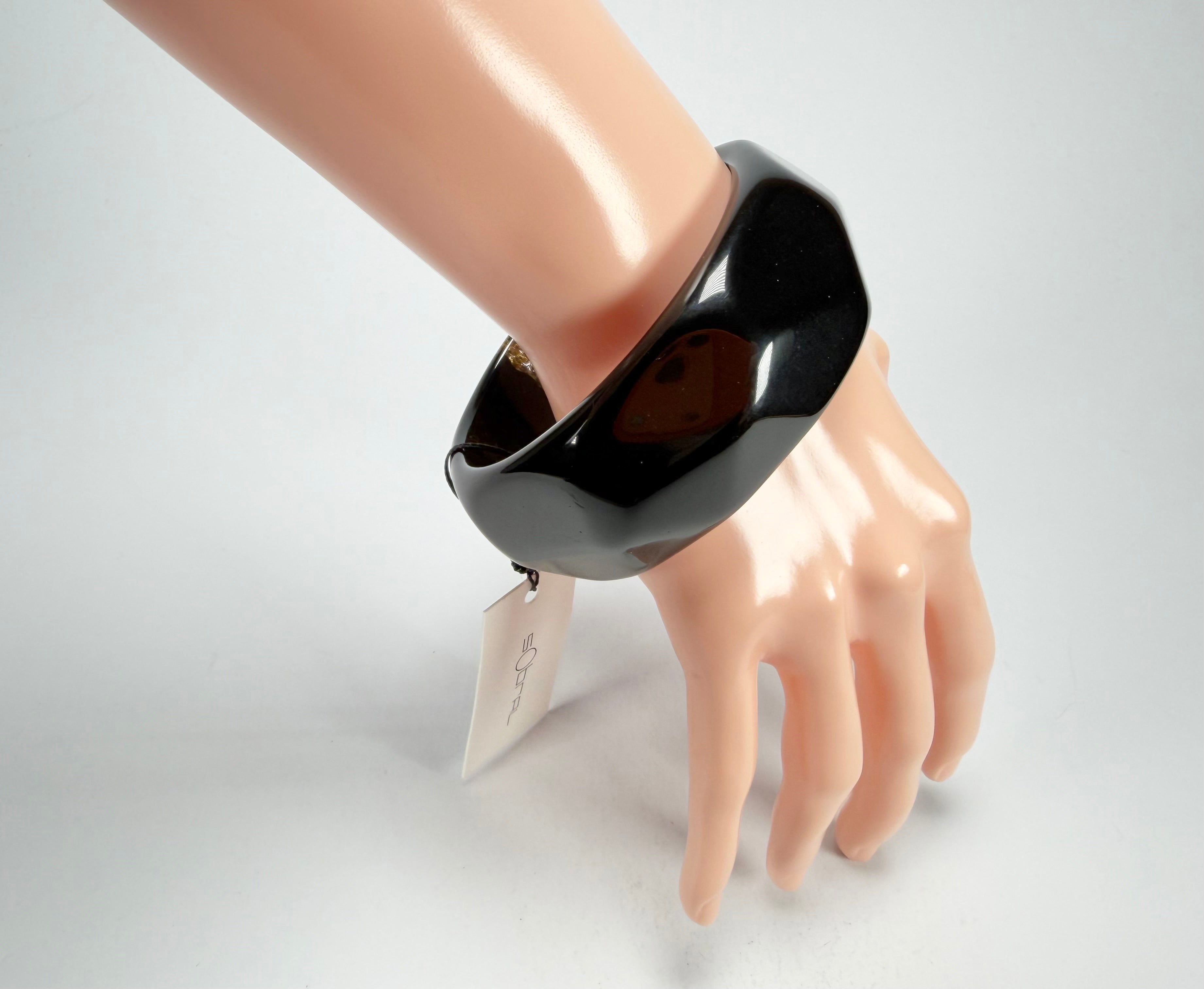 Sobral - Metalique Orlando "Técnica PB34" Black Resin Solid Bangle ( 004102 )