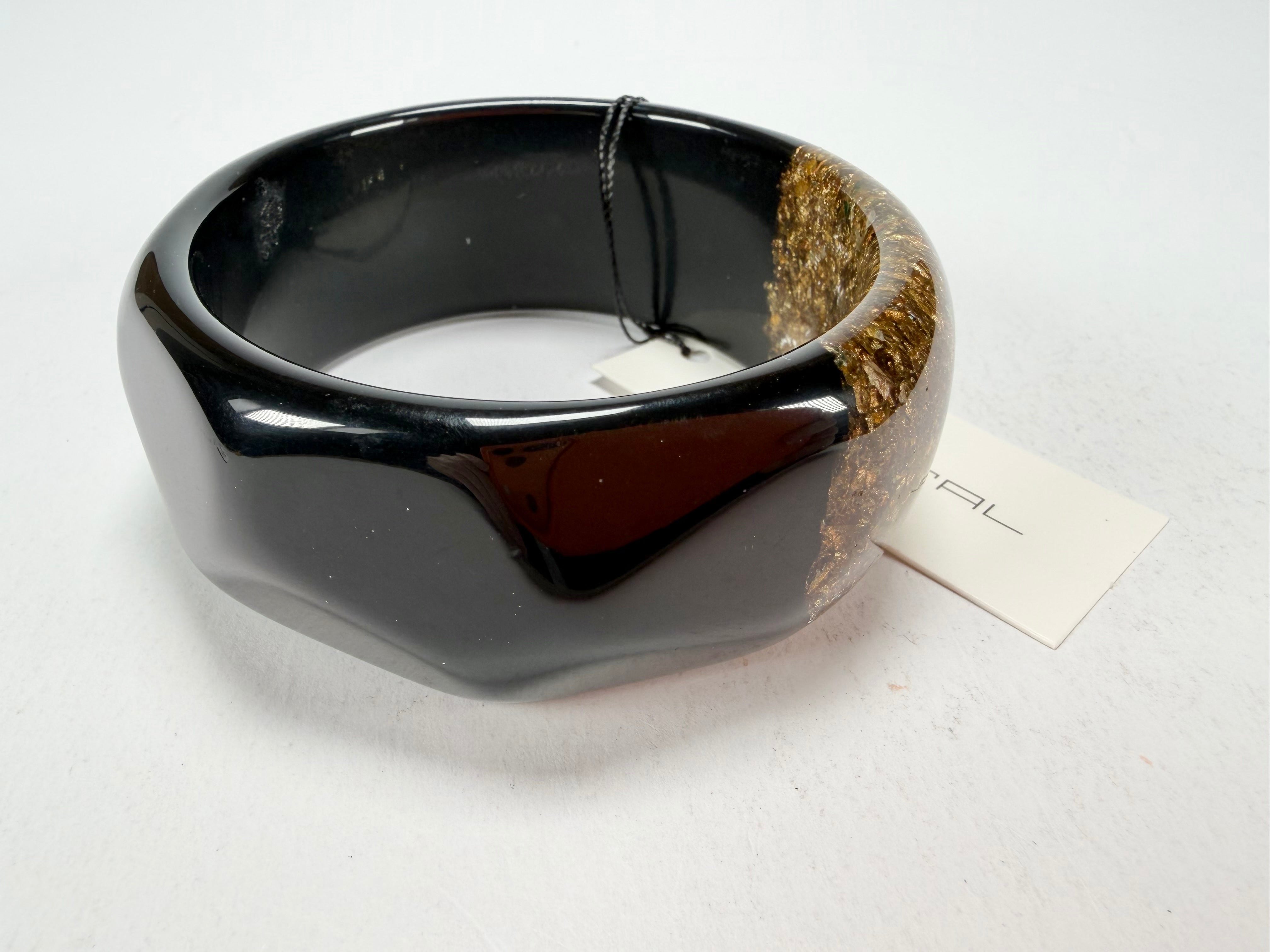 Sobral - Metalique Orlando "Técnica PB34" Black Resin Solid Bangle ( 004102 )