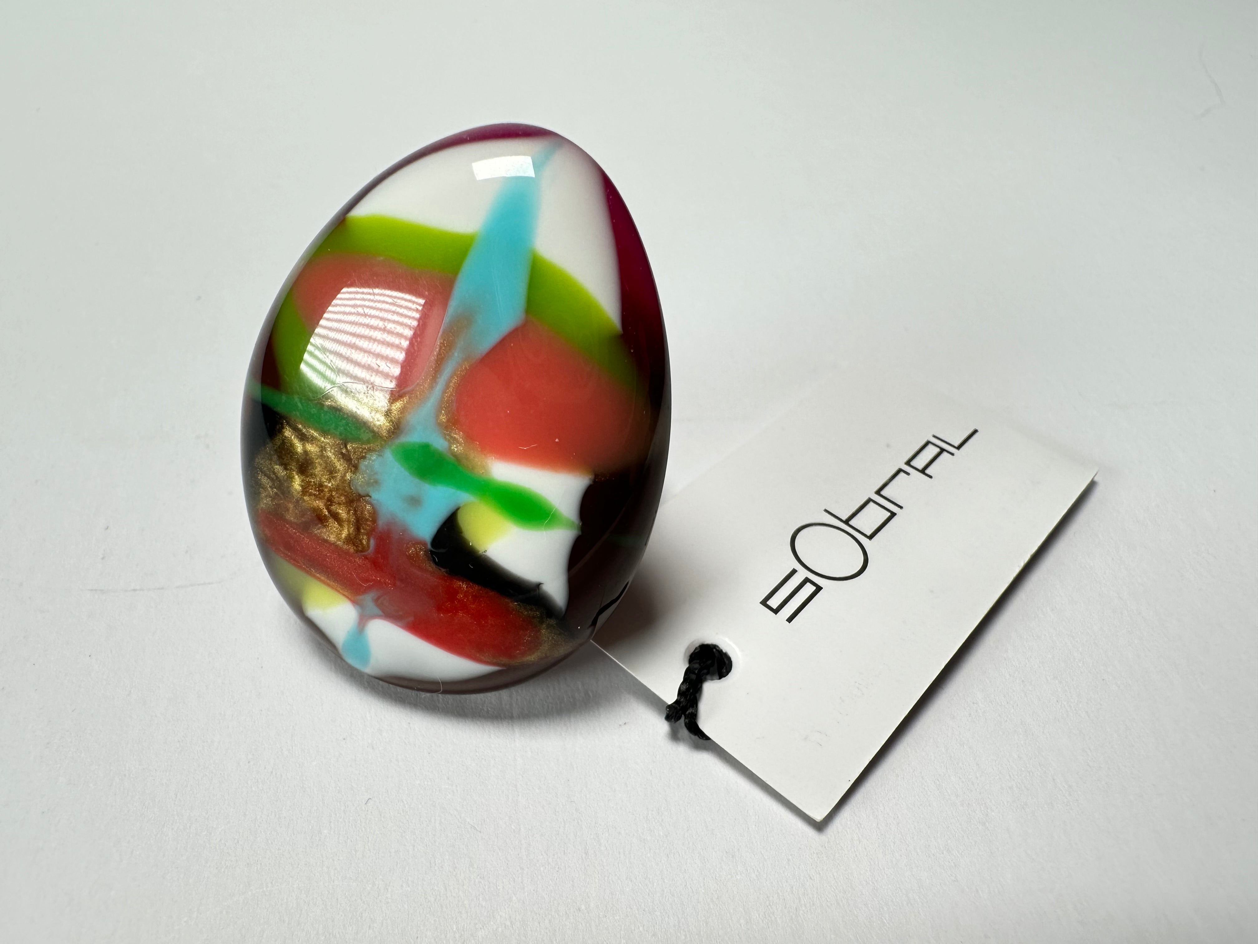 Sobral - Multi-Colour "K" Resin Ring ( 005146 ) - Size UK S / US 9