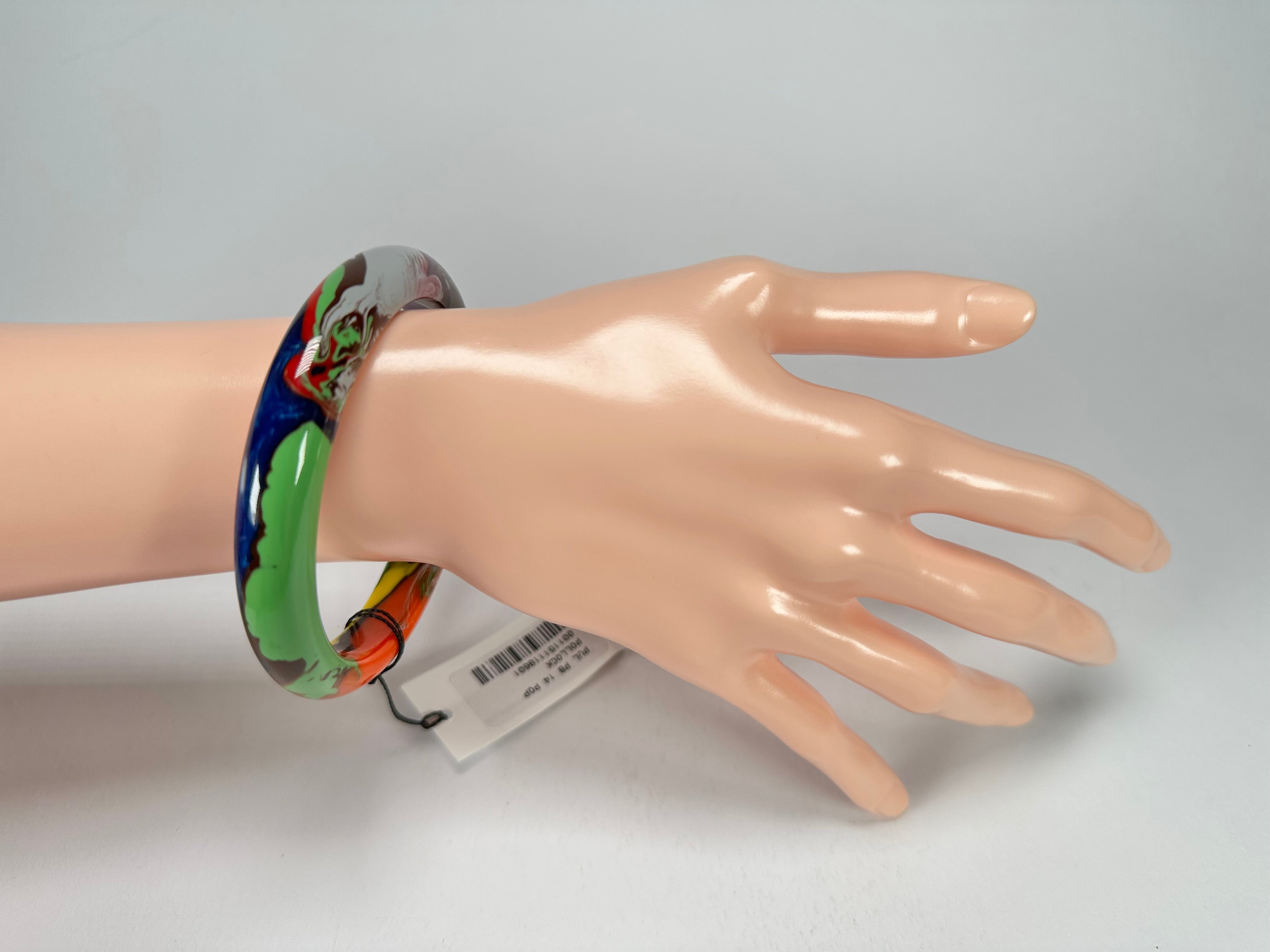 Sobral - Multi-Colour "PB14 Pollock" Resin Solid Bangle ( 001151 )
