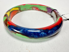 Sobral - Multi-Colour "PB14 Pollock" Resin Solid Bangle ( 001151 )