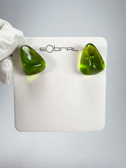 Sobral - Mix 2023 "Pequeno Diamante" Cana Cristal Resin Earrings ( 003600 )